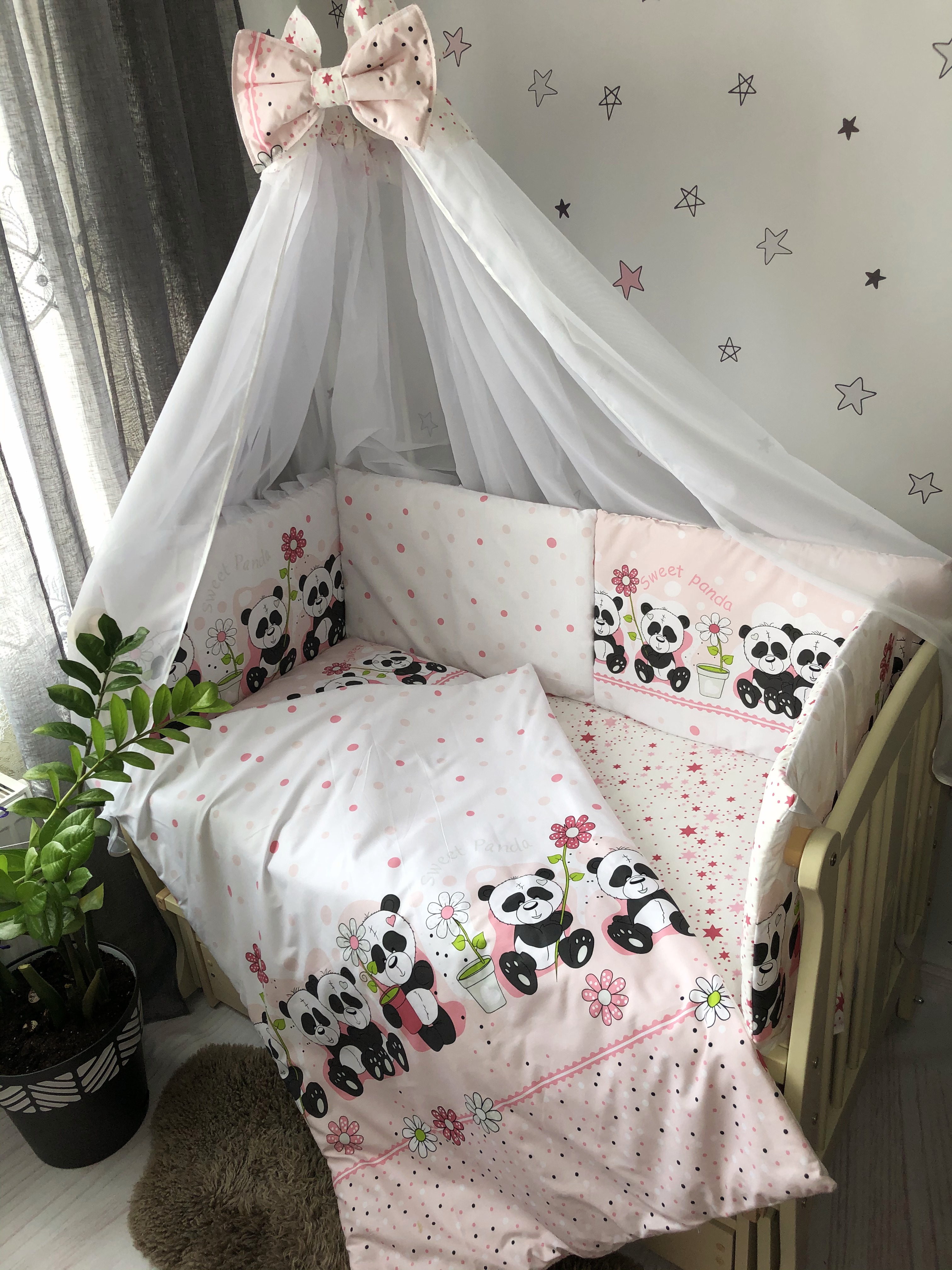 

Комплект постельного белья Baby Comfort Соня Панда 8 элементов