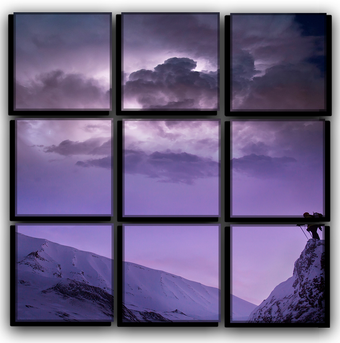 

Модульная картина на холсте 9 частей горы и небо альпинизм Hotel Arizona HD 77 см x 77 см