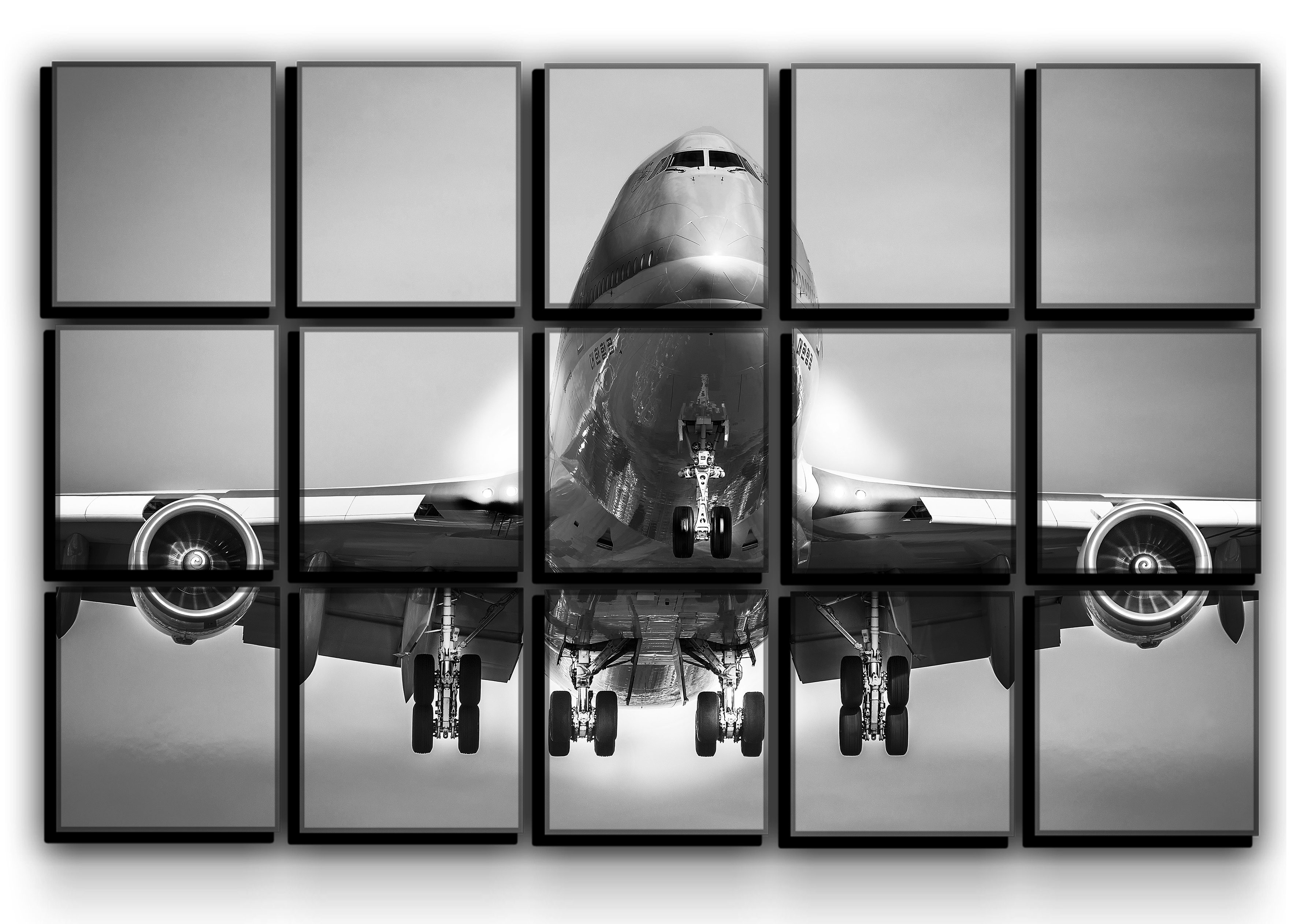 

Модульная картина на холсте из 15 частей Boeing 747 Боинг на взлете Hotel Arizona HD 77 см x 127 см