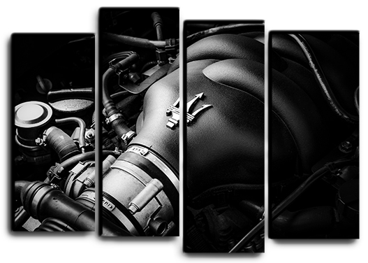 

Модульная картина на холсте из 4 частей двигатель maserati v8 спортивные гоночные авто суперкары Hotel Arizona HD 82 см x 112 см