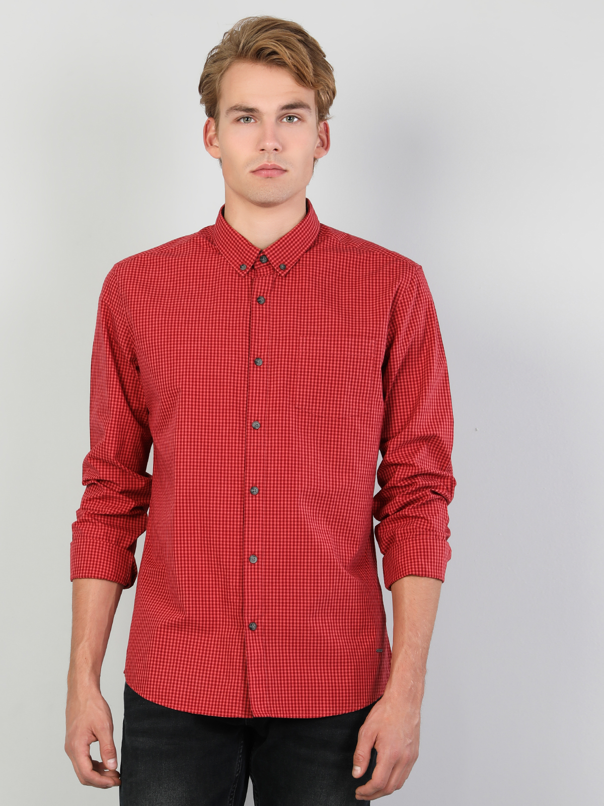 Сорочка бавовняна чоловіча Colin's CL1047337RED S Red від Rozetka на платформі USKIDKA Акція на Сорочка бавовняна чоловіча Colin's CL1047337RED S Red від Rozetka