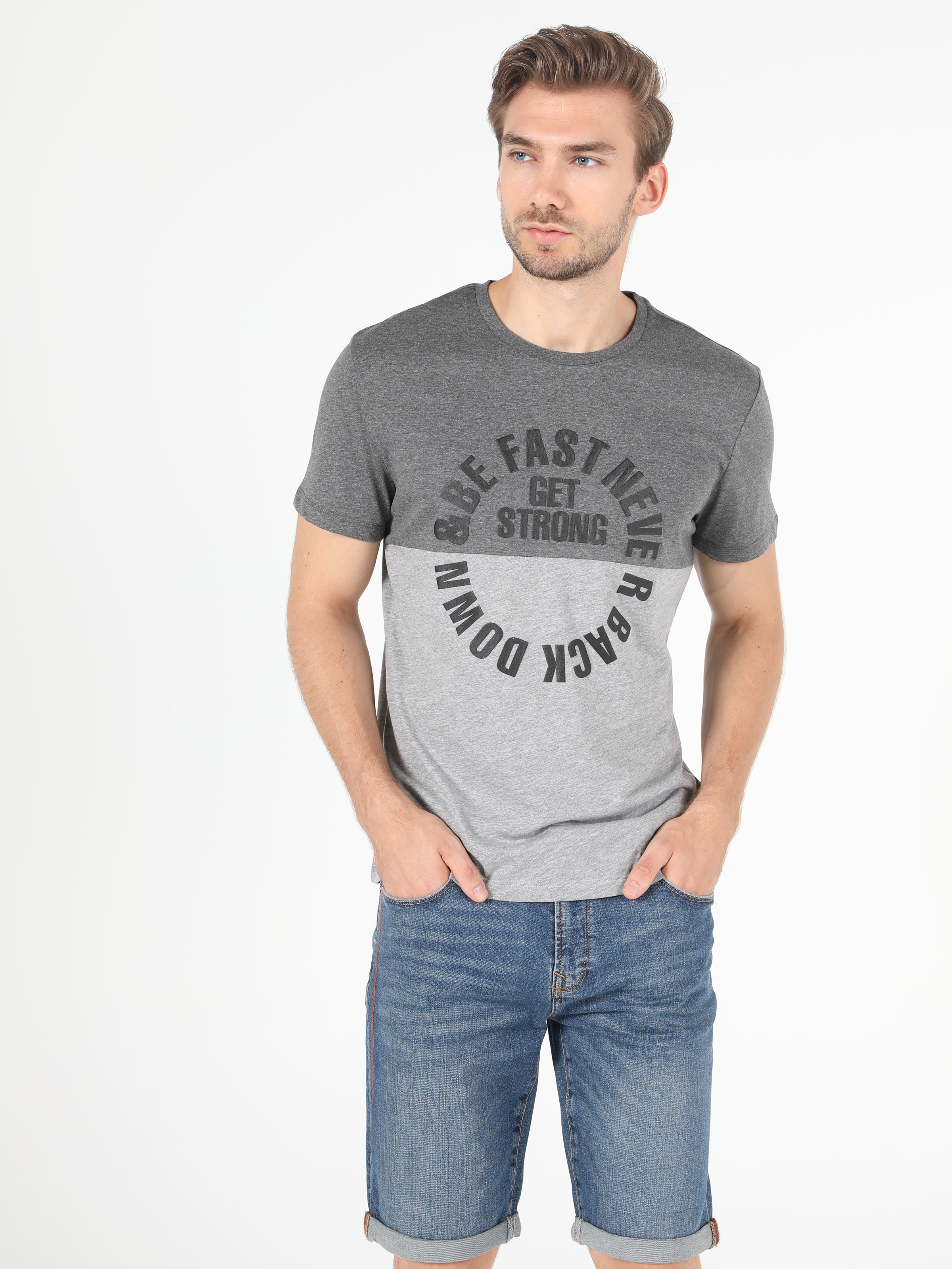 

Футболка Colin' CL1052052ANM  Anthra Melange, Футболка Colin's CL1052052ANM S Anthra Melange