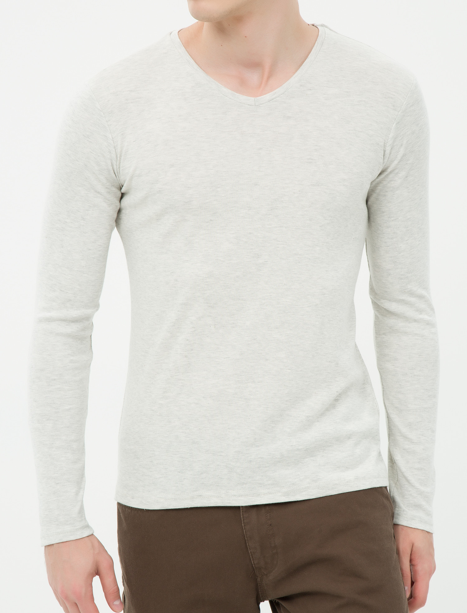 

Лонгслив Koton 7KAM12239LK-023 S Grey