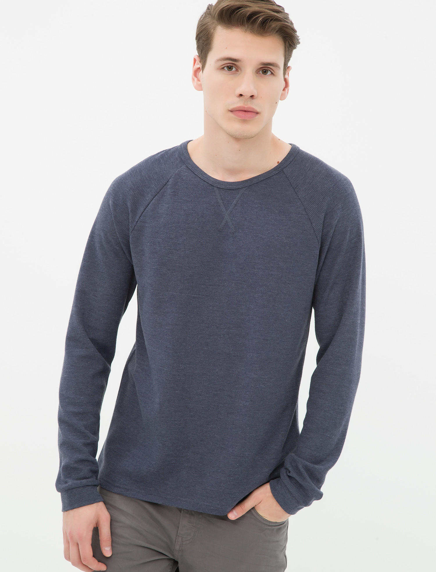 

Лонгслив Koton 7KAM12960OK-740 S Indigo