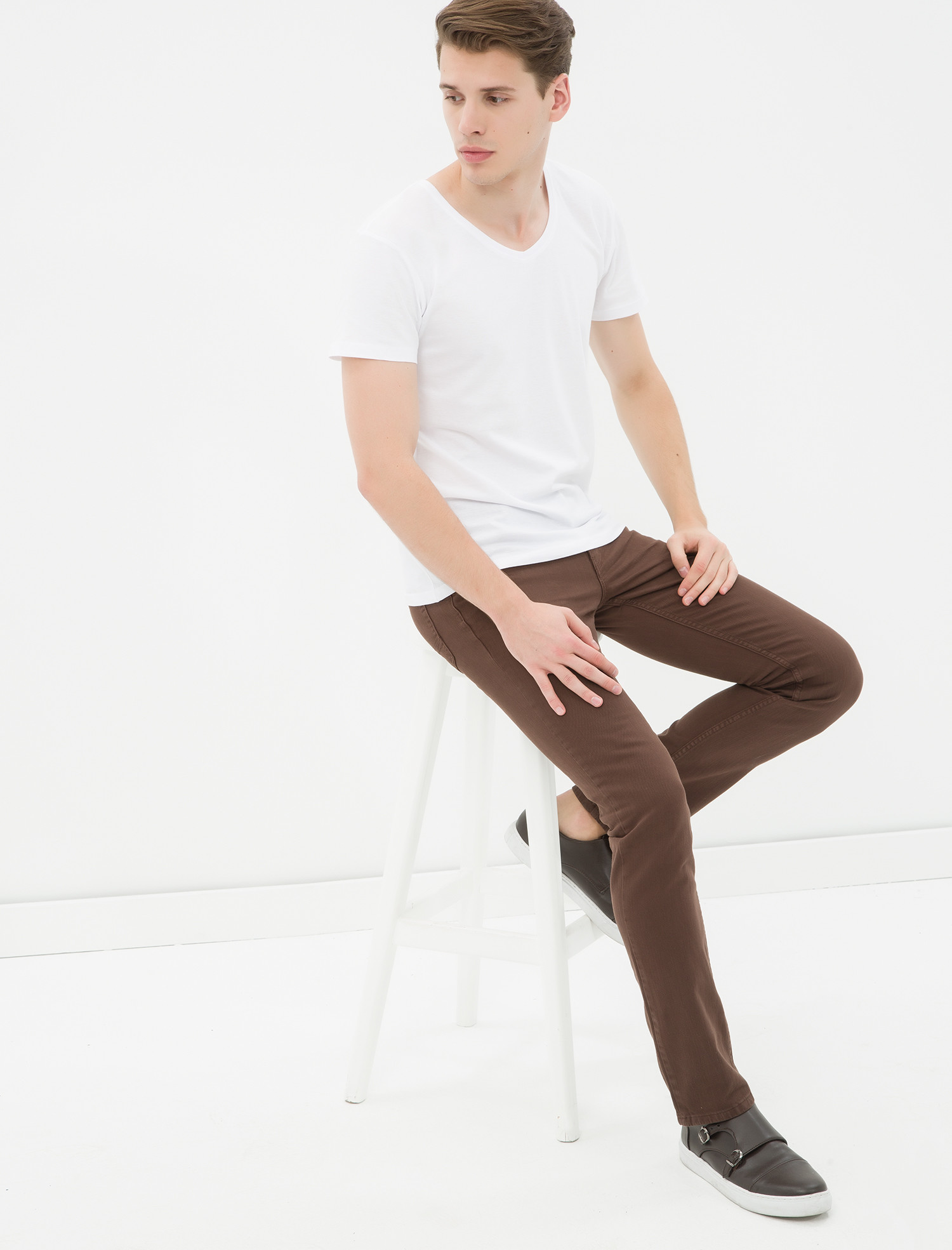 

Брюки Koton 7KAM42380LW-501 30-30 Brown