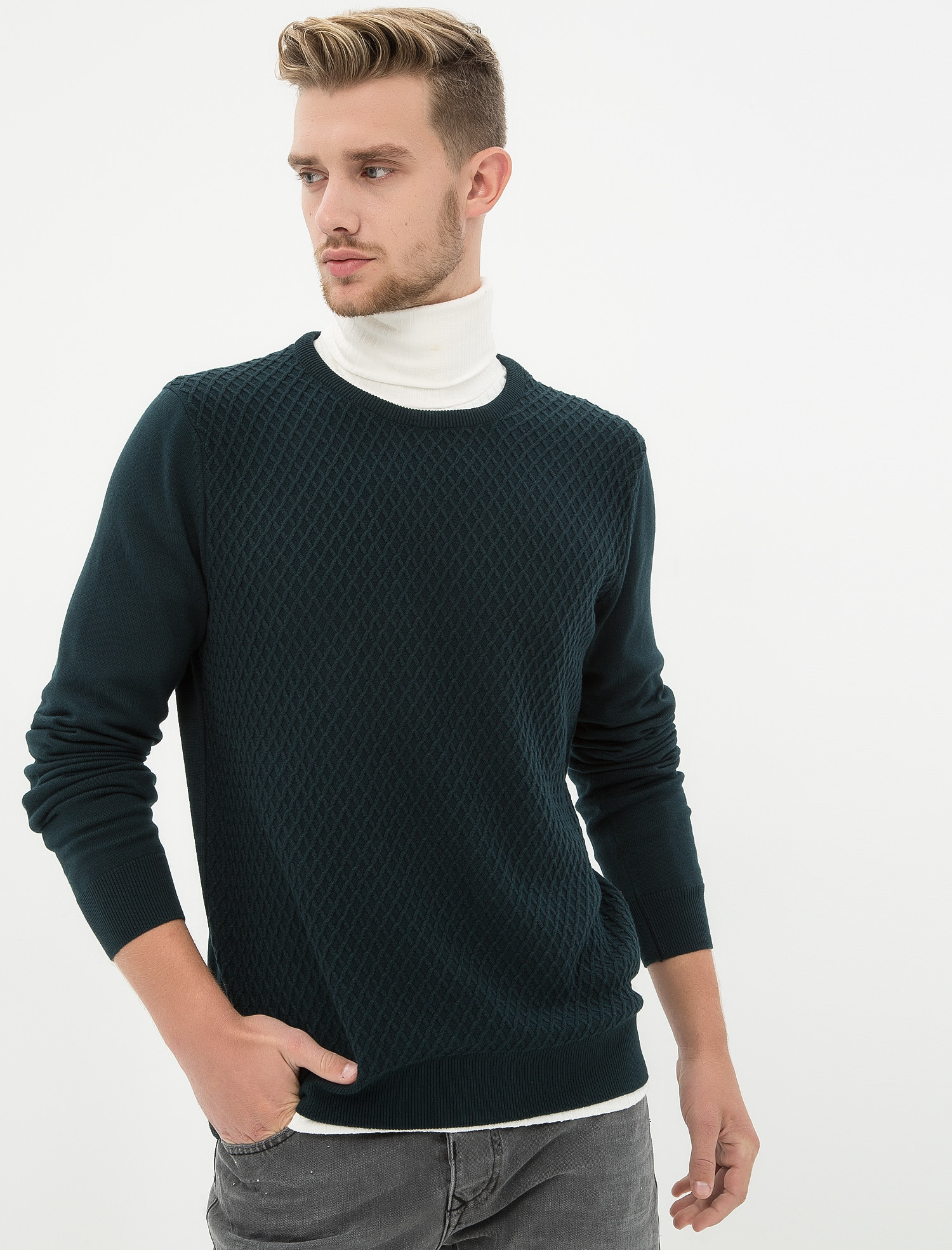 

Джемпер Koton 7KAM99002OT-751 M Green