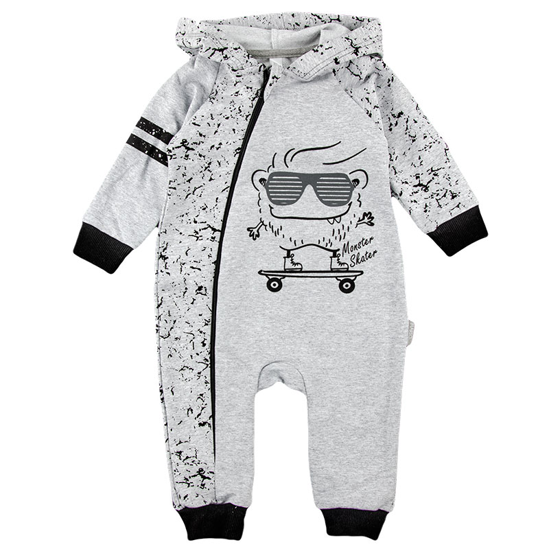 

Комбинезон для мальчика Skater MARIO KIDS 04-30-15 80 см серый с черным (482644)
