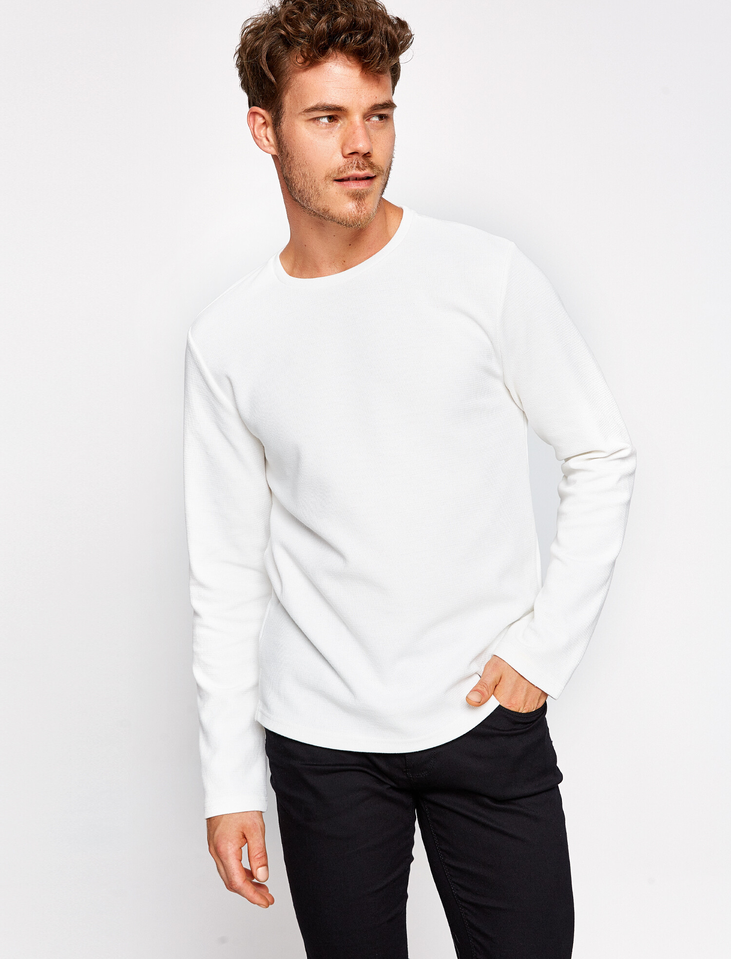 

Лонгслив Koton 8KAM11192LK-000 XL White