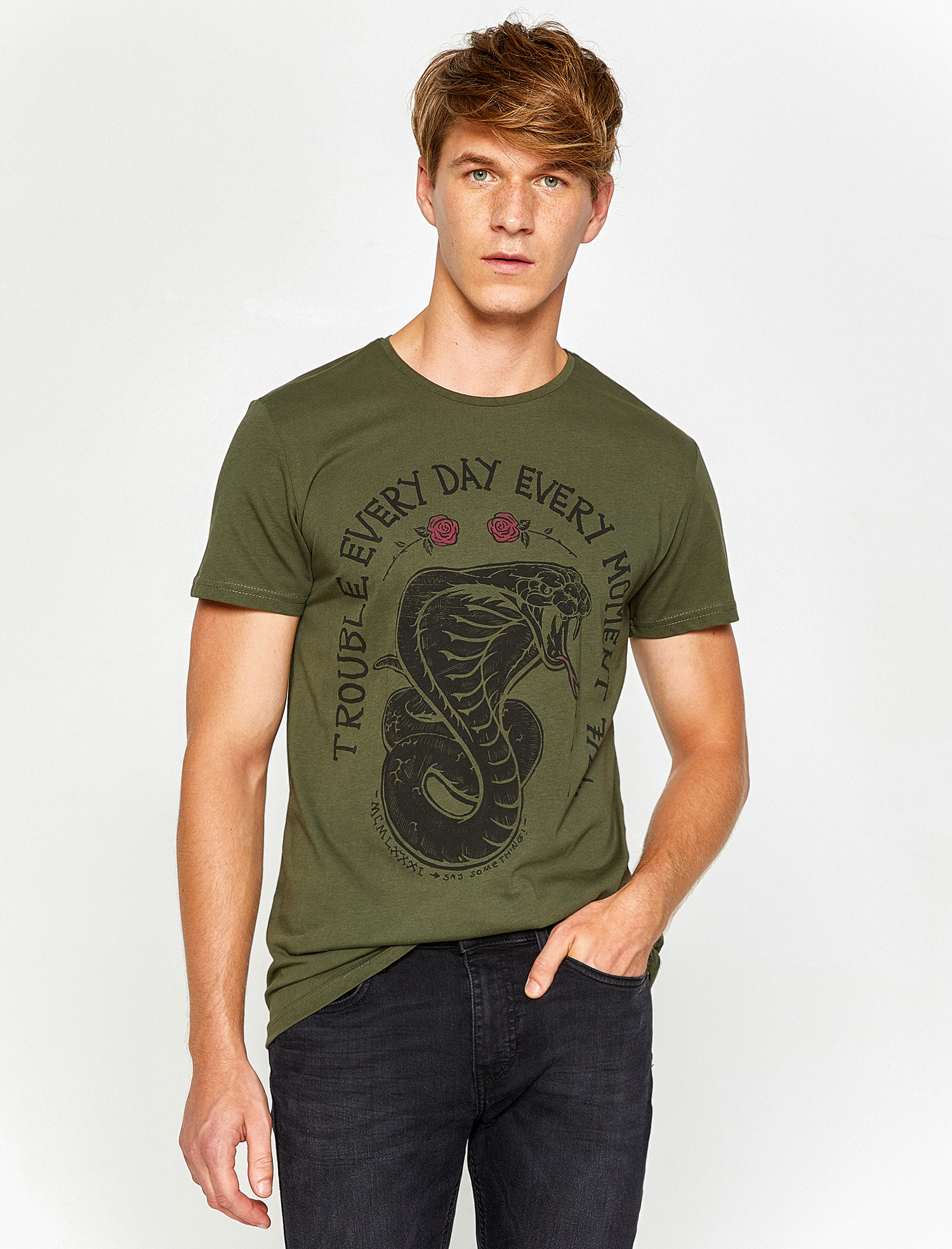 

Футболка Koton 8KAM11192DK-769 S Green