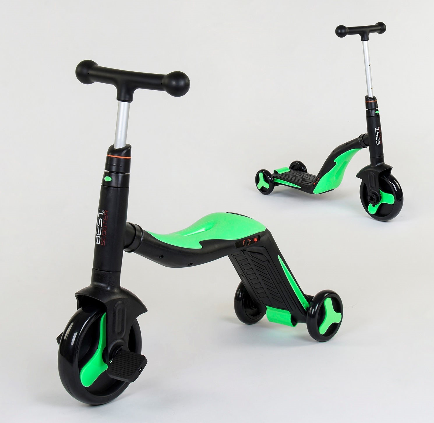

Самокат 3в1 JT 40405 Best Scooter самокат-велобег-велосипед САЛАТОВЫЙ