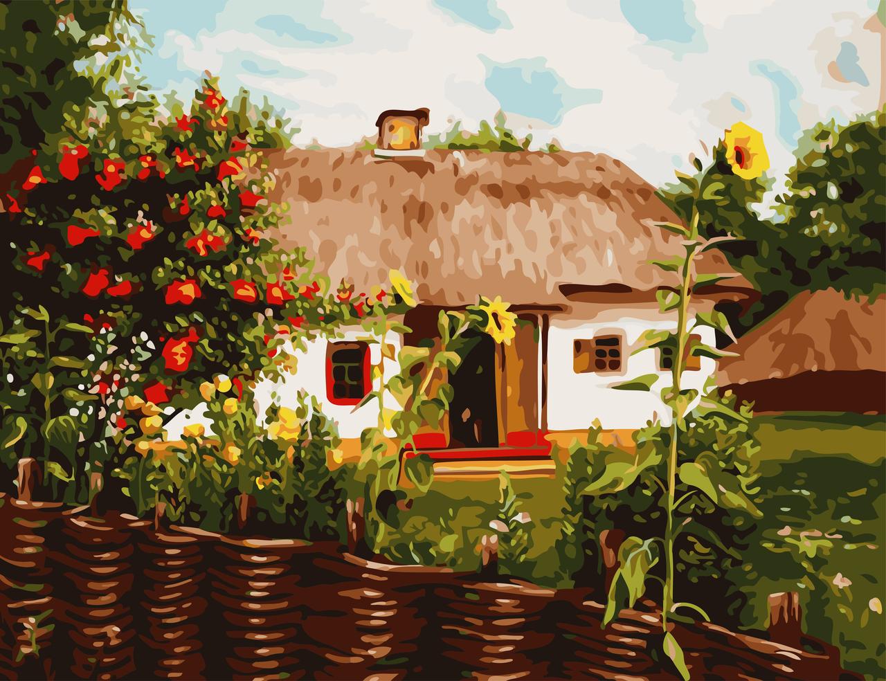 

Картина по номерам "Лето в селе" ArtStory в подарочной коробке 50x65см AS0826