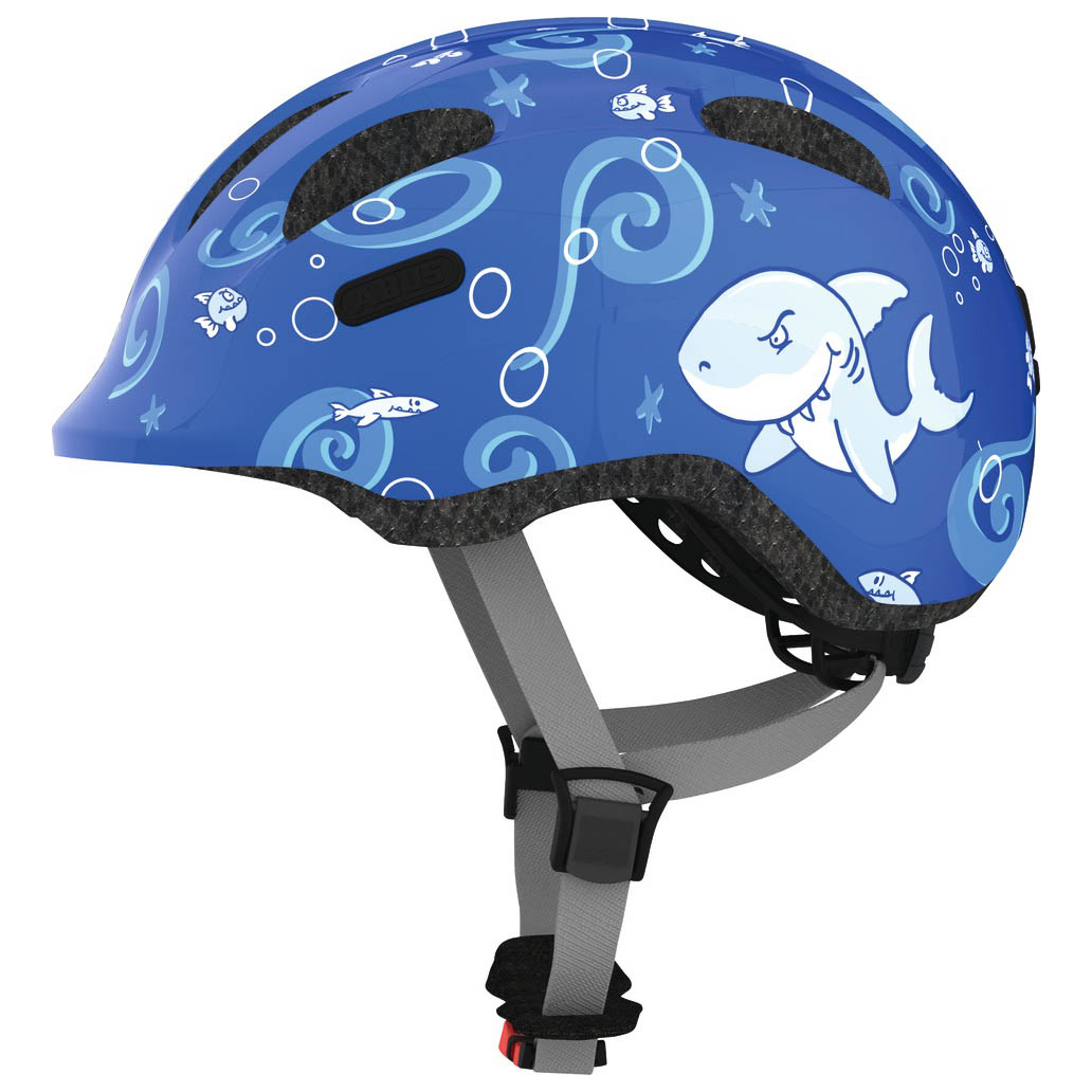 

Велосипедный детский шлем ABUS SMILEY 2.0 S 45-50 Blue Sharky 725746