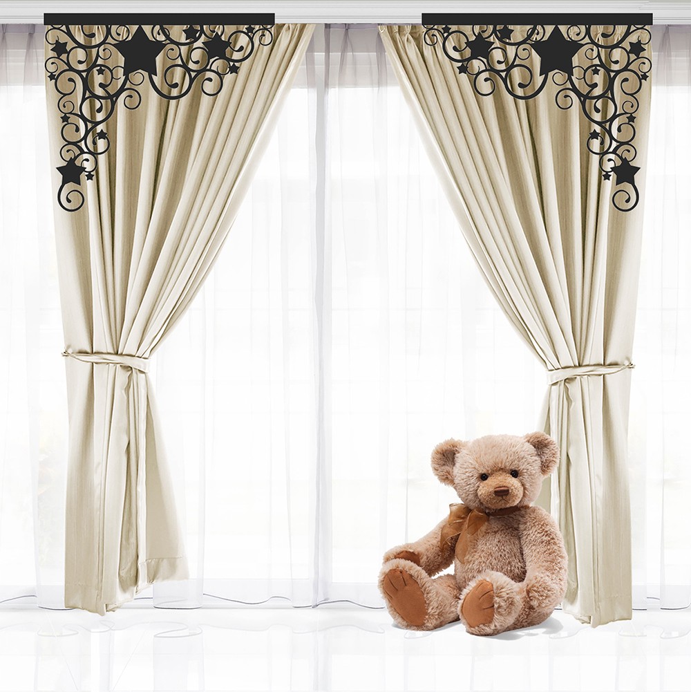 

Детский ажурный ламбрекен Adagio Windows Decor ДА001 Черный