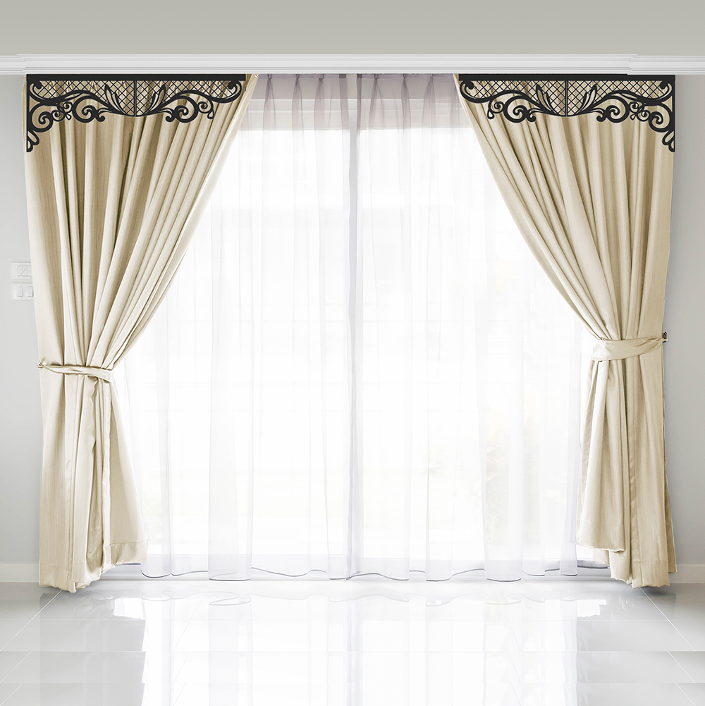

Боковой ажурный ламбрекен Adagio Windows Decor БА003 Декор для окон 100х36.6см