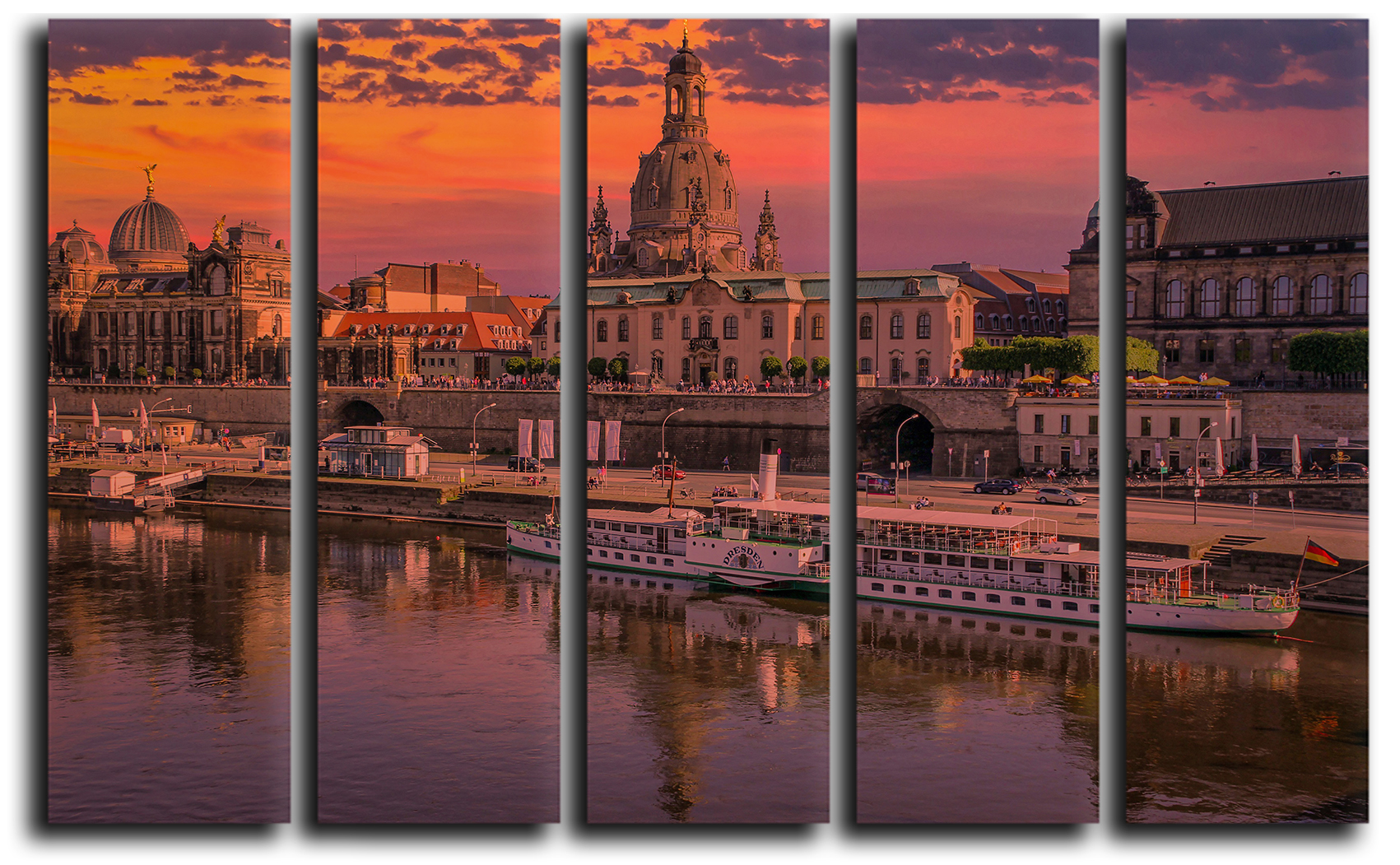 

Модульная картина на холсте из 5 частей Дрезден исторический сюжет, мировая история Hotel Arizona HD 89 см x 140 см