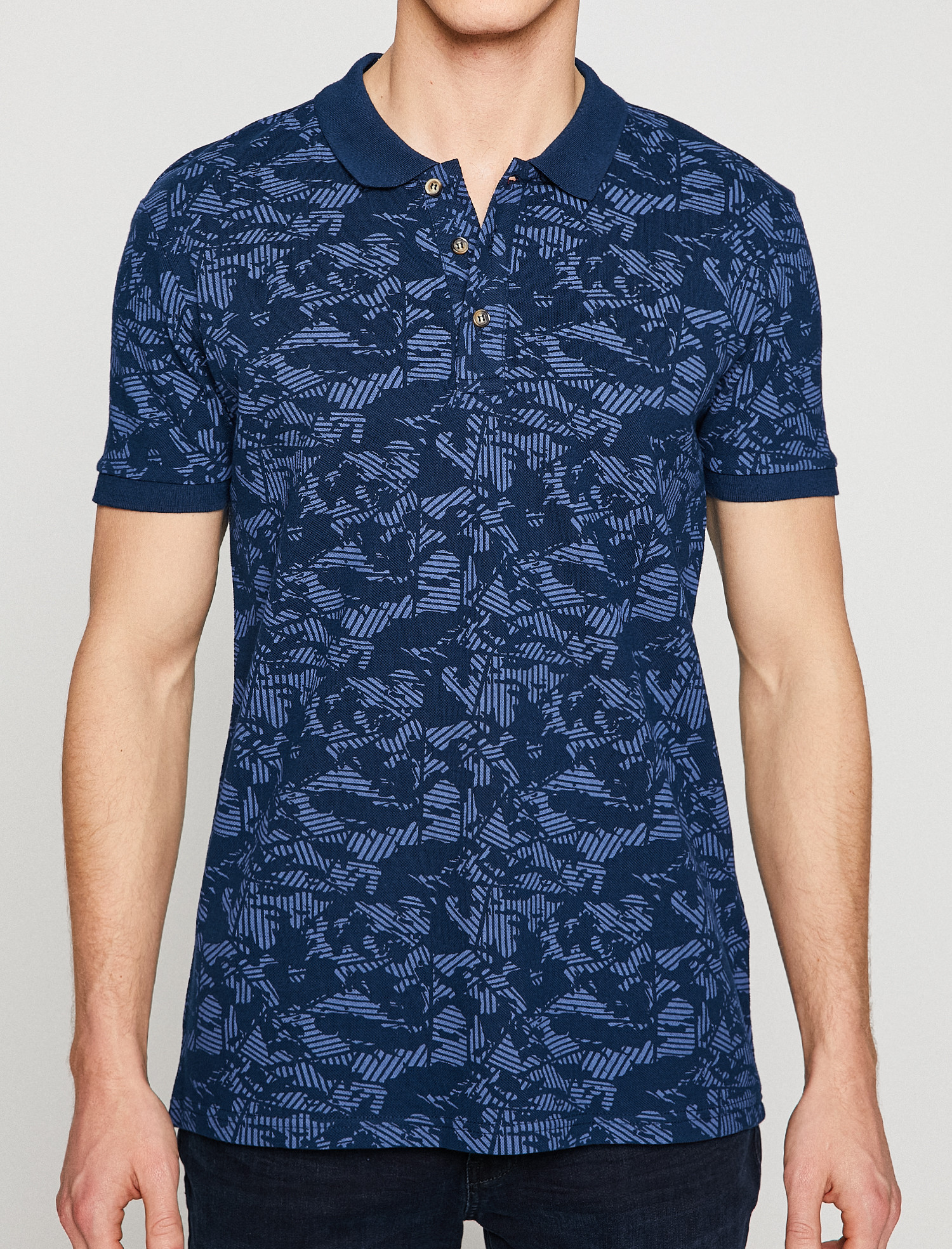 

Поло Koton 8YAM11938LK-51E M Marine Design