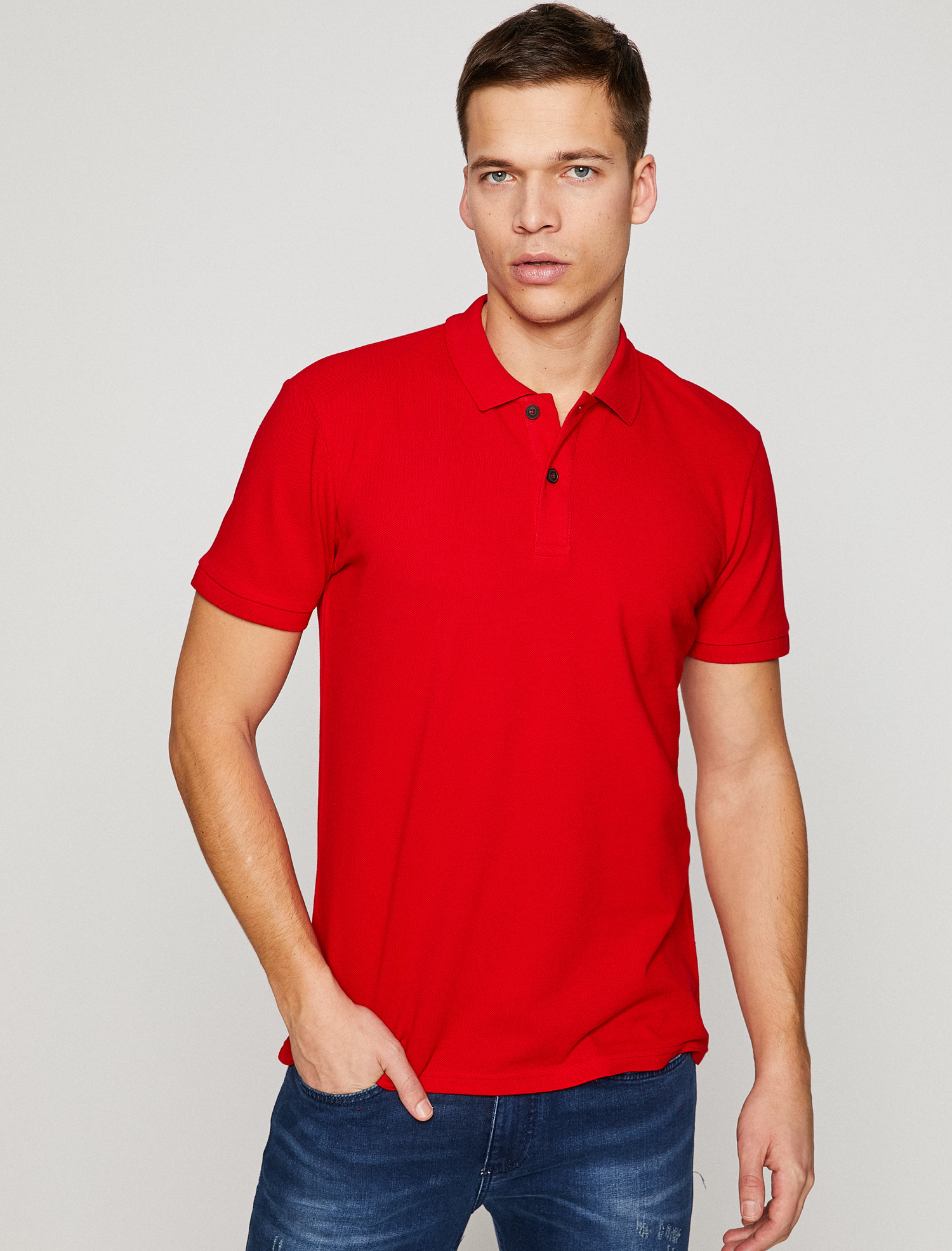 

Поло Koton 8YAM12133LK-401 M Red
