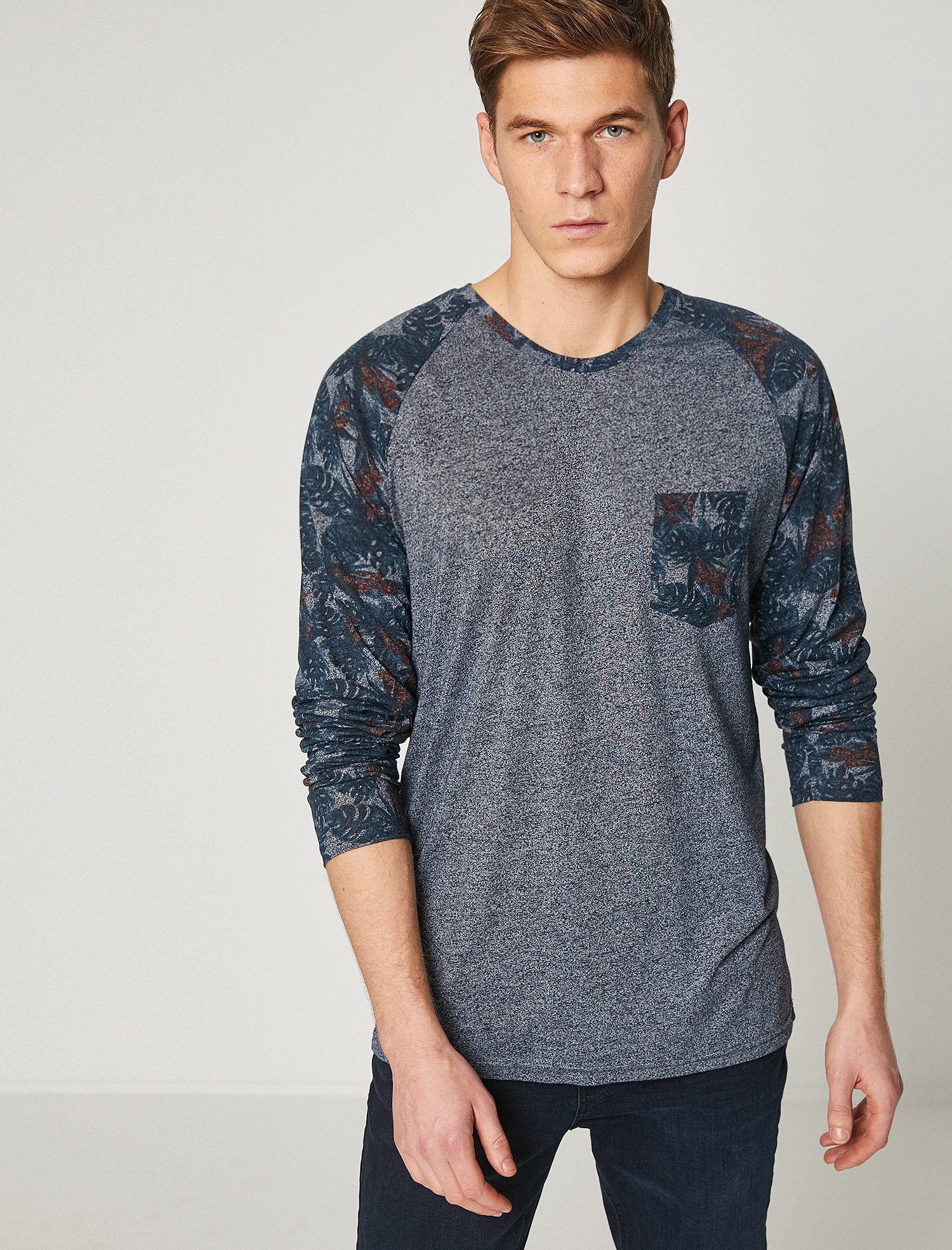 

Футболка Koton 8YAM14246OK-51E XL Marine Design
