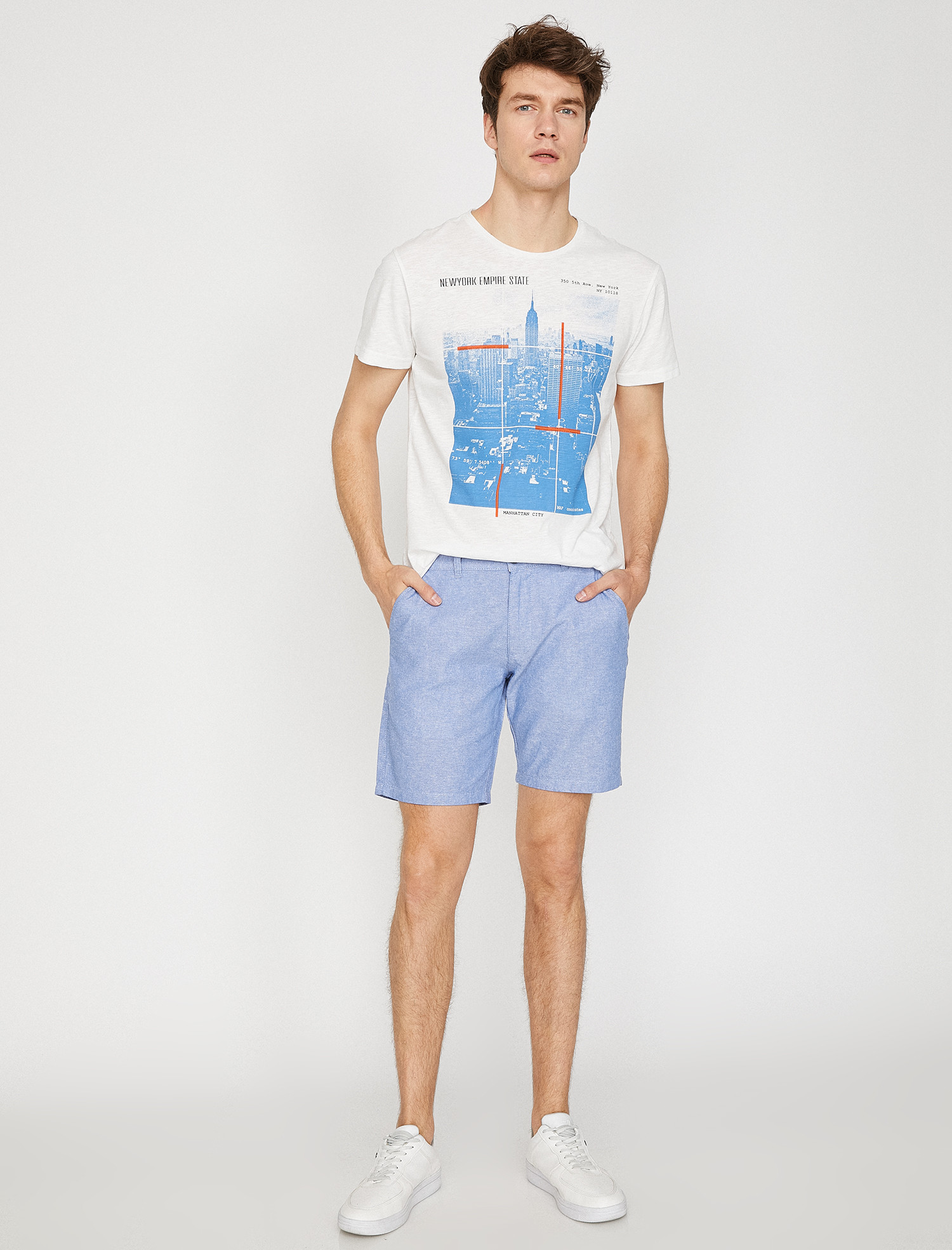 

Шорты Koton 8YAM44118OW-600 38 Blue
