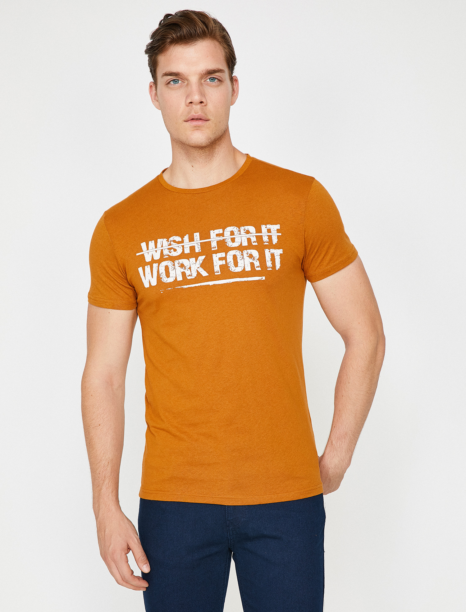 

Футболка Koton 9KAM11652KK-159 L Mustard