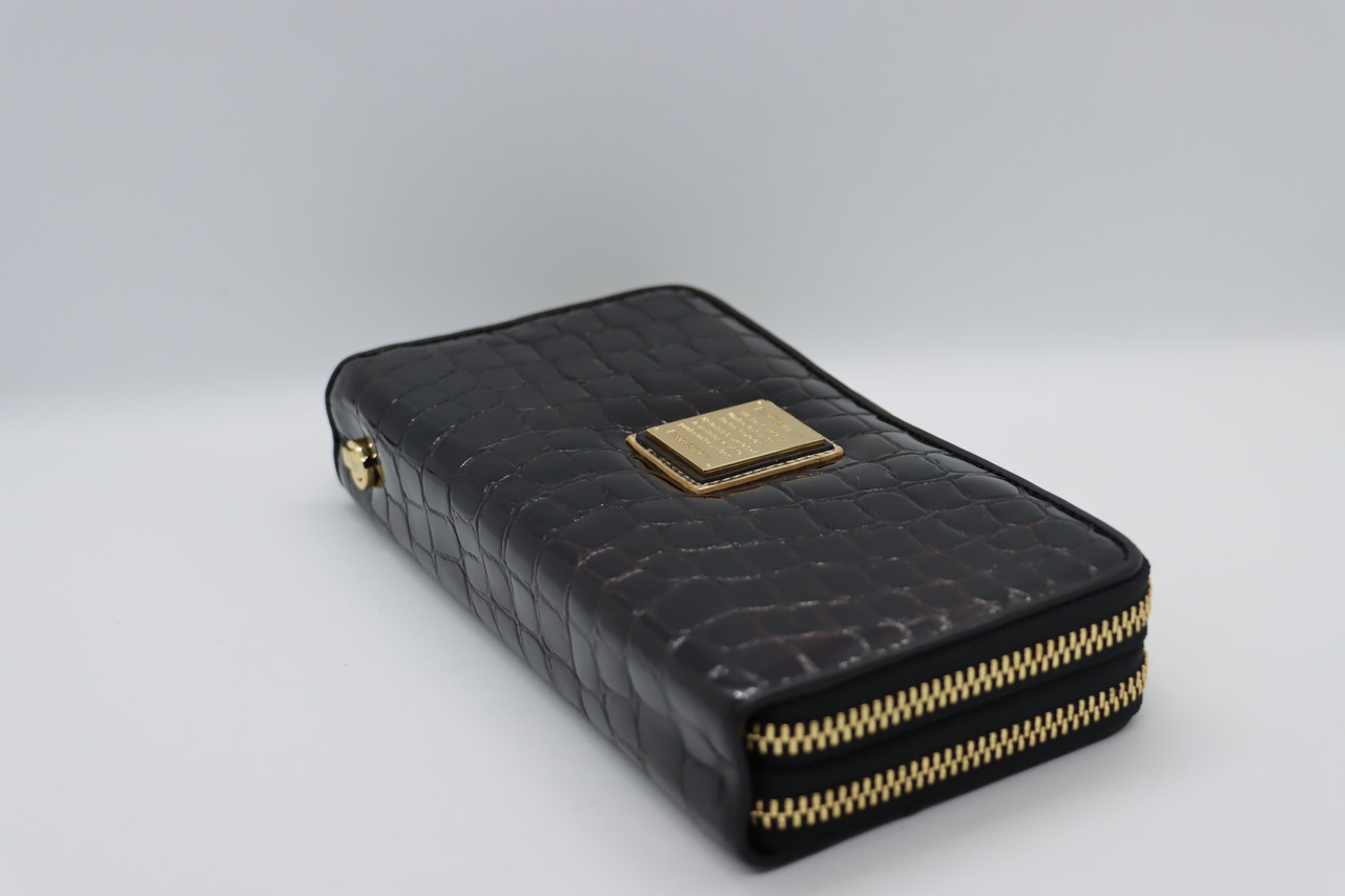 

Женский кожаный кошелёк Wanlima w82022679998 Black/Gray
