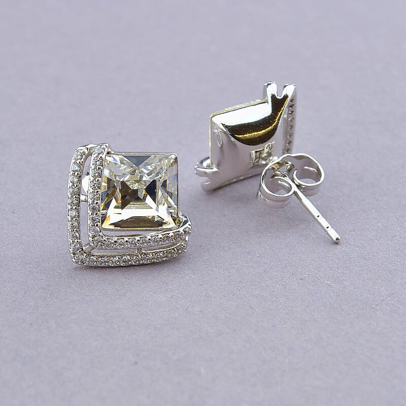

Серьги Ромбики с кристаллом Swarovski Xuping 099395