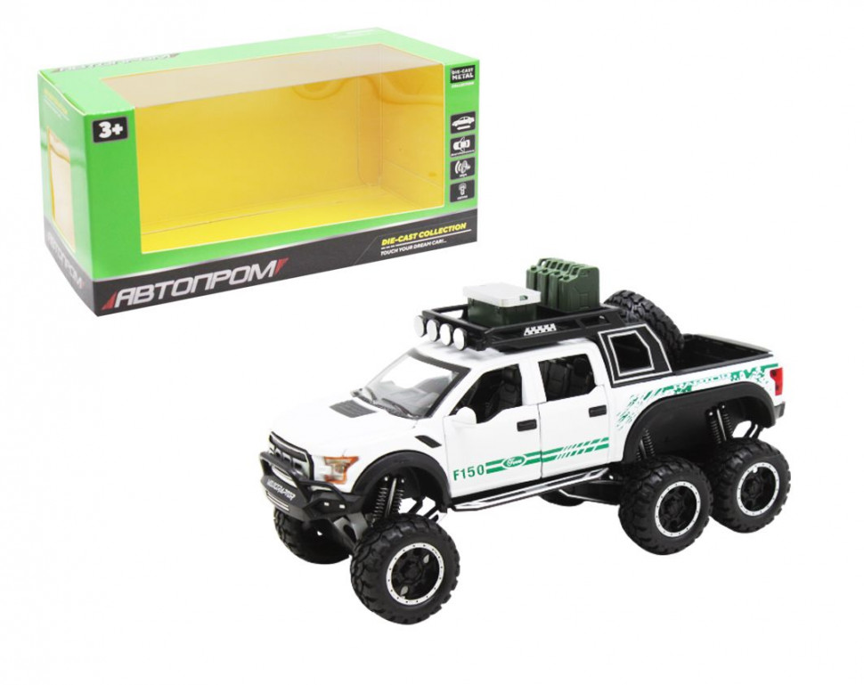

Машина игрушка АвтоПром 7682 Ford F150 металлическая белая 1:24 (641120036)