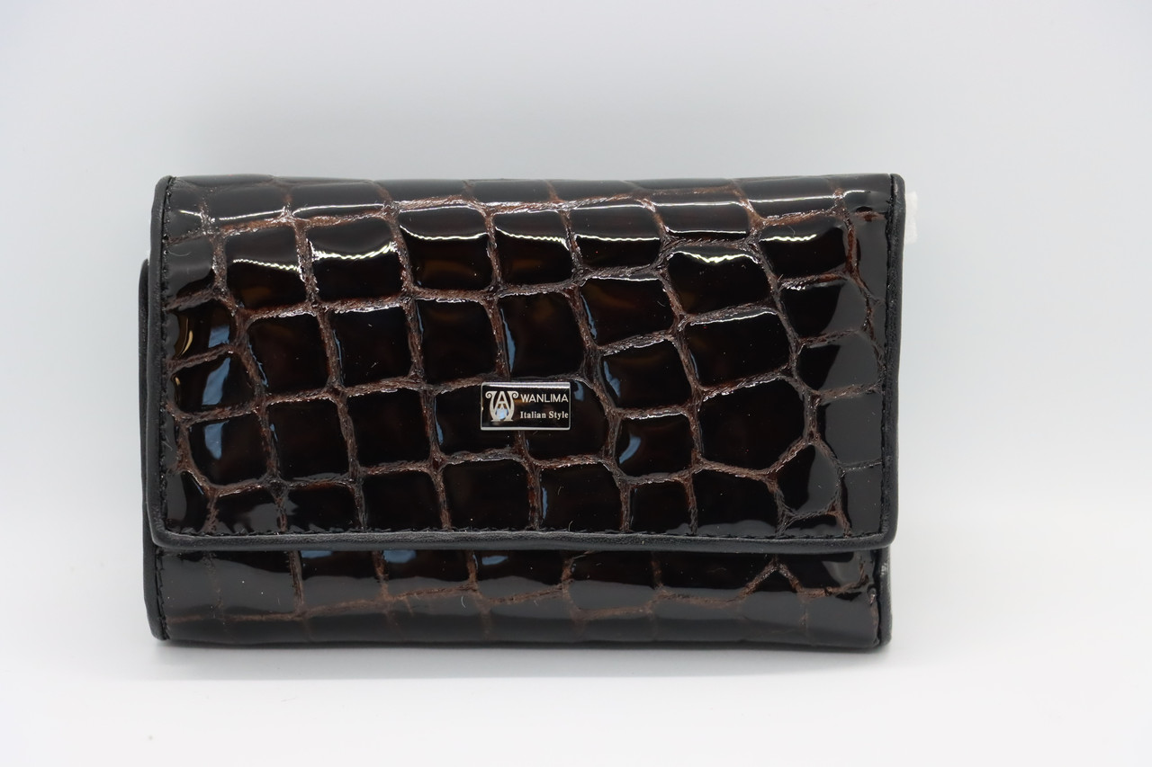 

Женская кожаная ключница Wanlima w81092670792b1 Black/Gray