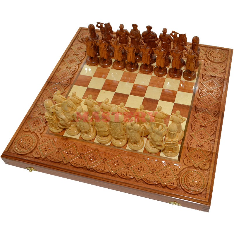 

Шахматы Казаки. 50х50 см. Медь 30181