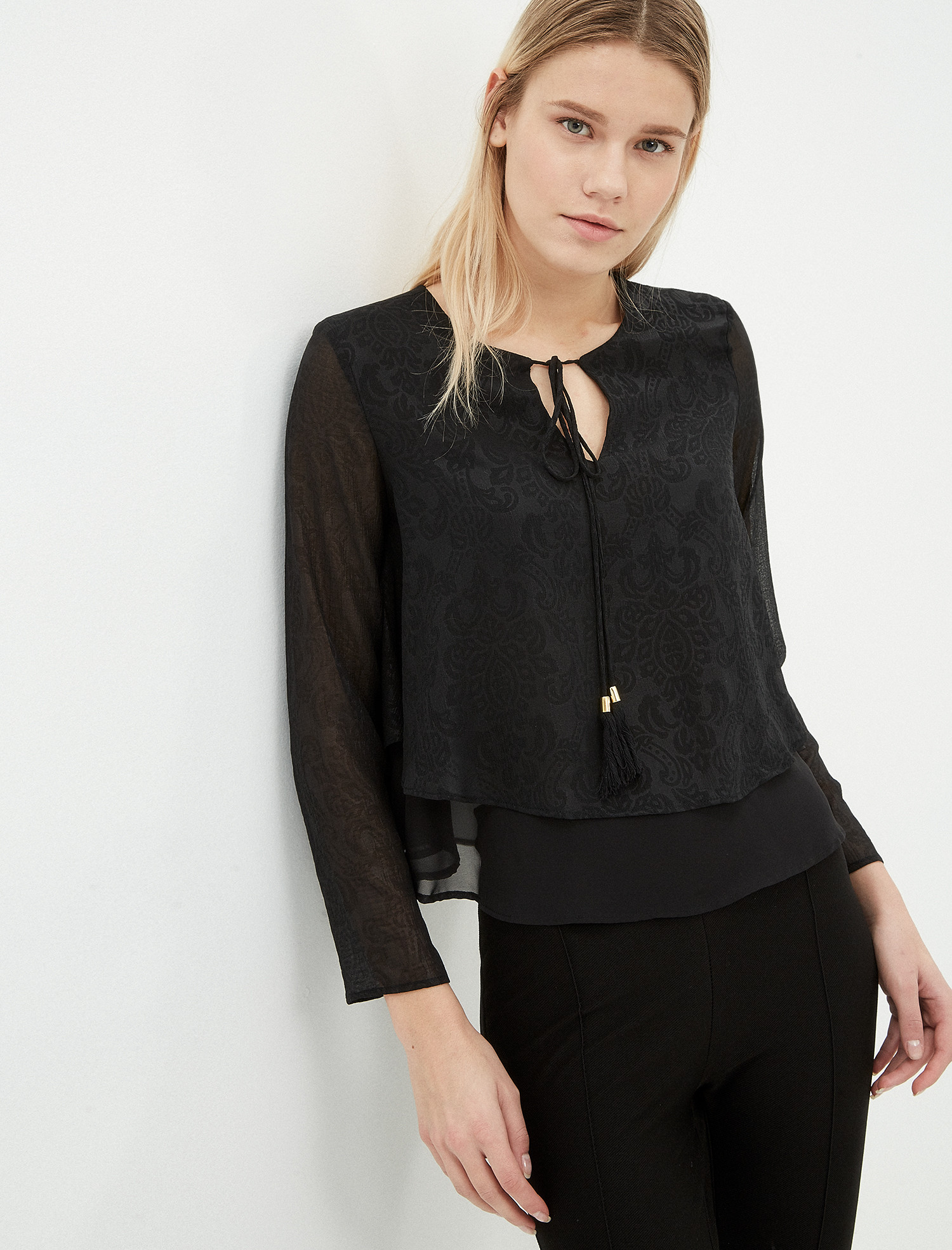

Блузка Koton 7KAK63674EW  Black, Блузка Koton 7KAK63674EW 38 Black
