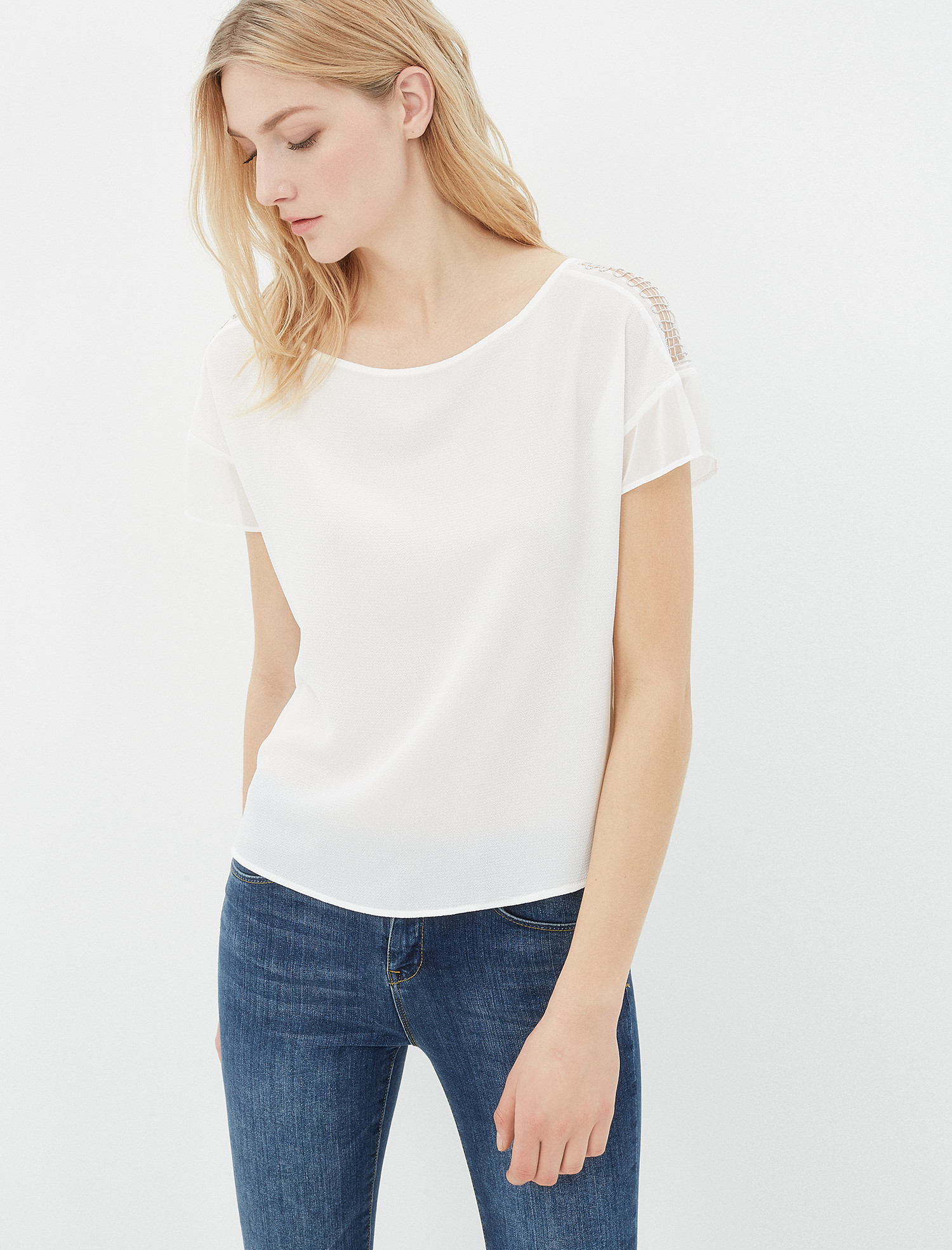 

Блузка Koton 7YAK63778EW 36 Off White