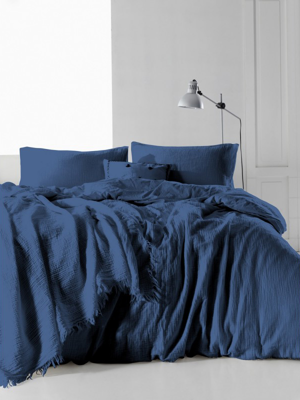 

Комплект постельного белья SoundSleep Muslin Dark Blue 200х220