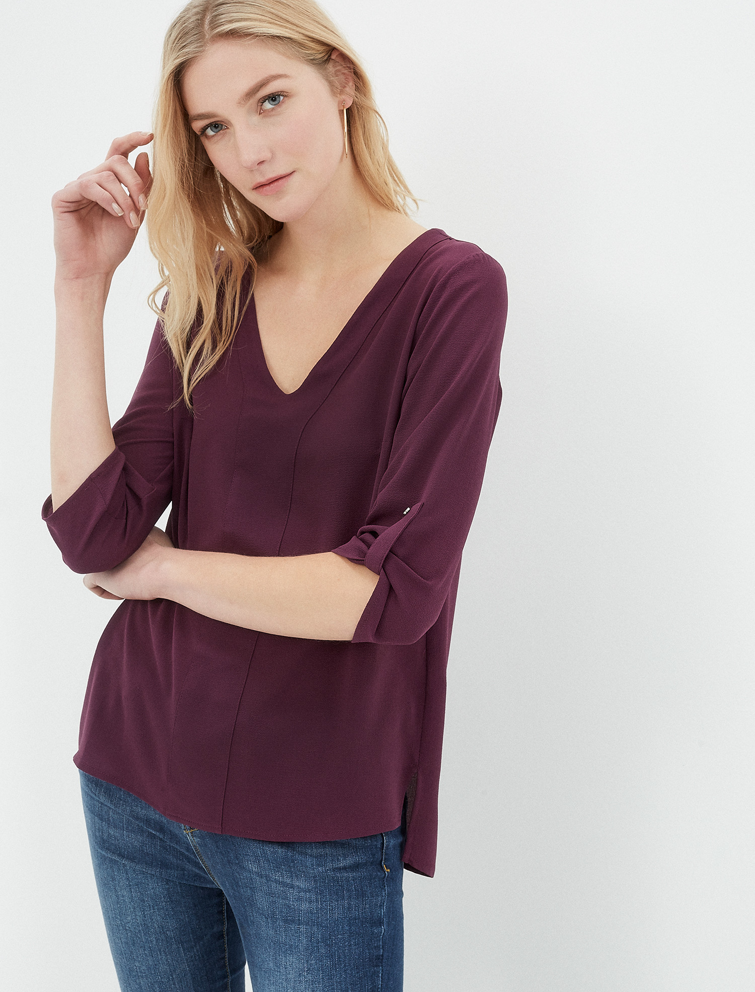 

Блузка Koton 7YAK62581UW  Aubergine, Блузка Koton 7YAK62581UW 36 Aubergine