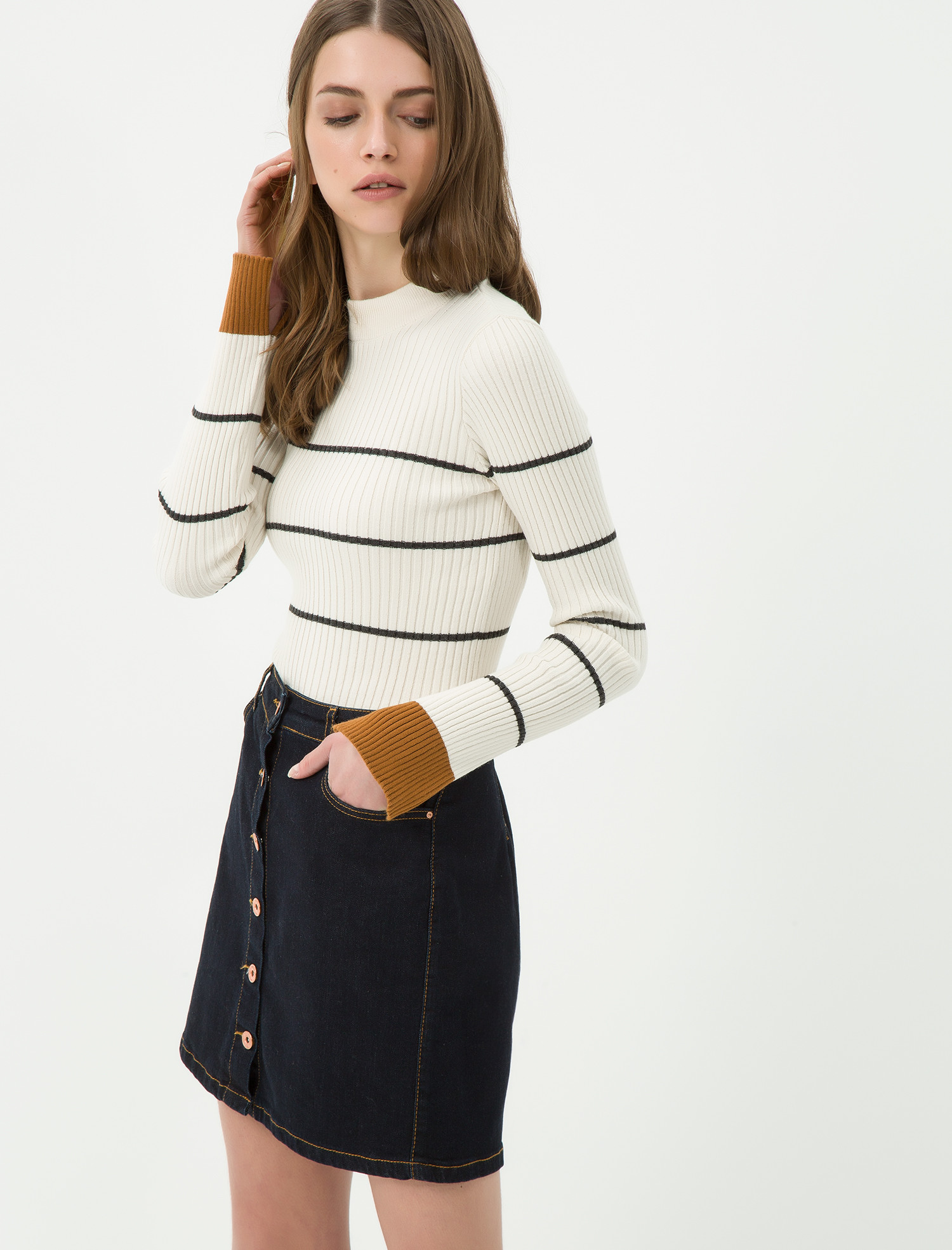 

Свитер Koton 7KAK92595HT L Grey Stripe