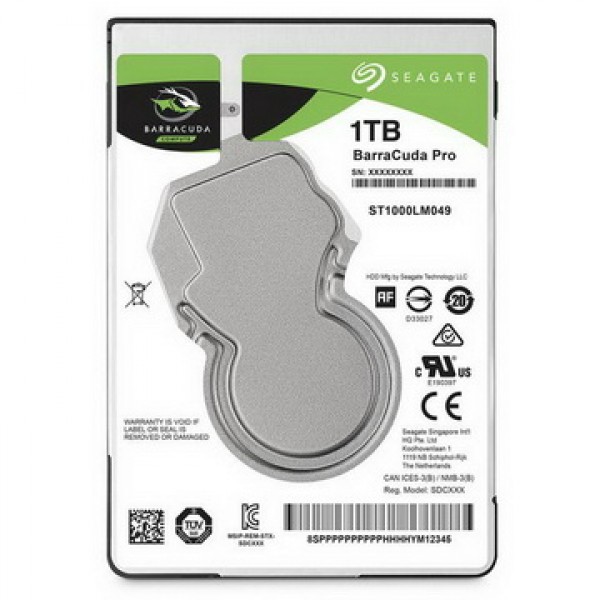 

HDD 2.5" SATA 1.0TB Seagate BarraCuda Pro 7200rpm 128MB (ST1000LM049)