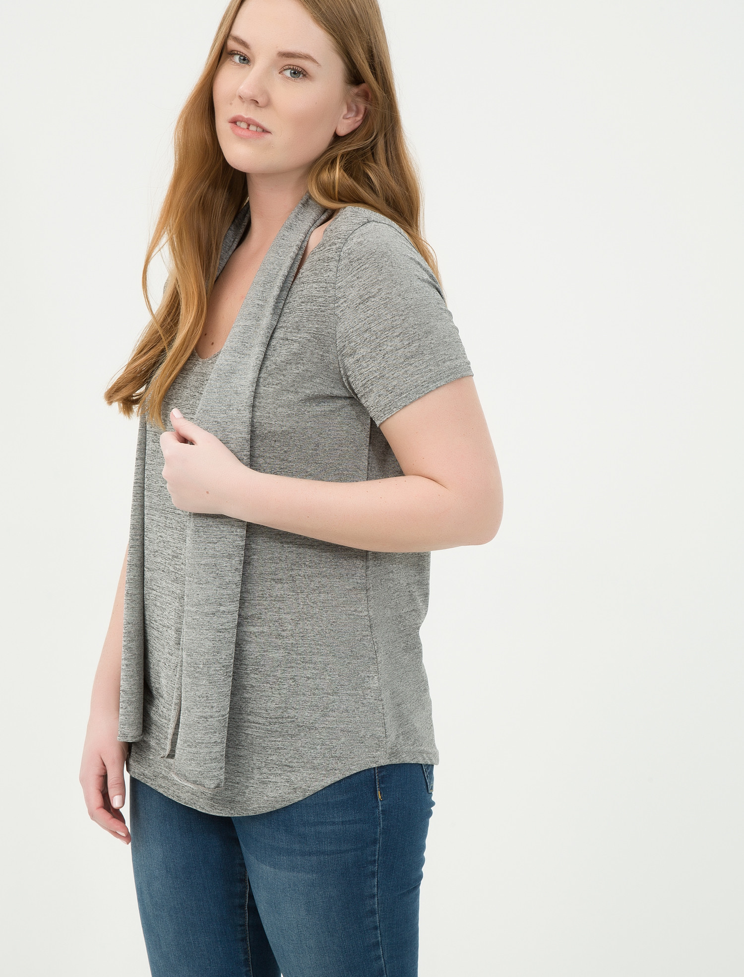 

Футболка Koton 6YAB17394OK 2XL Grey
