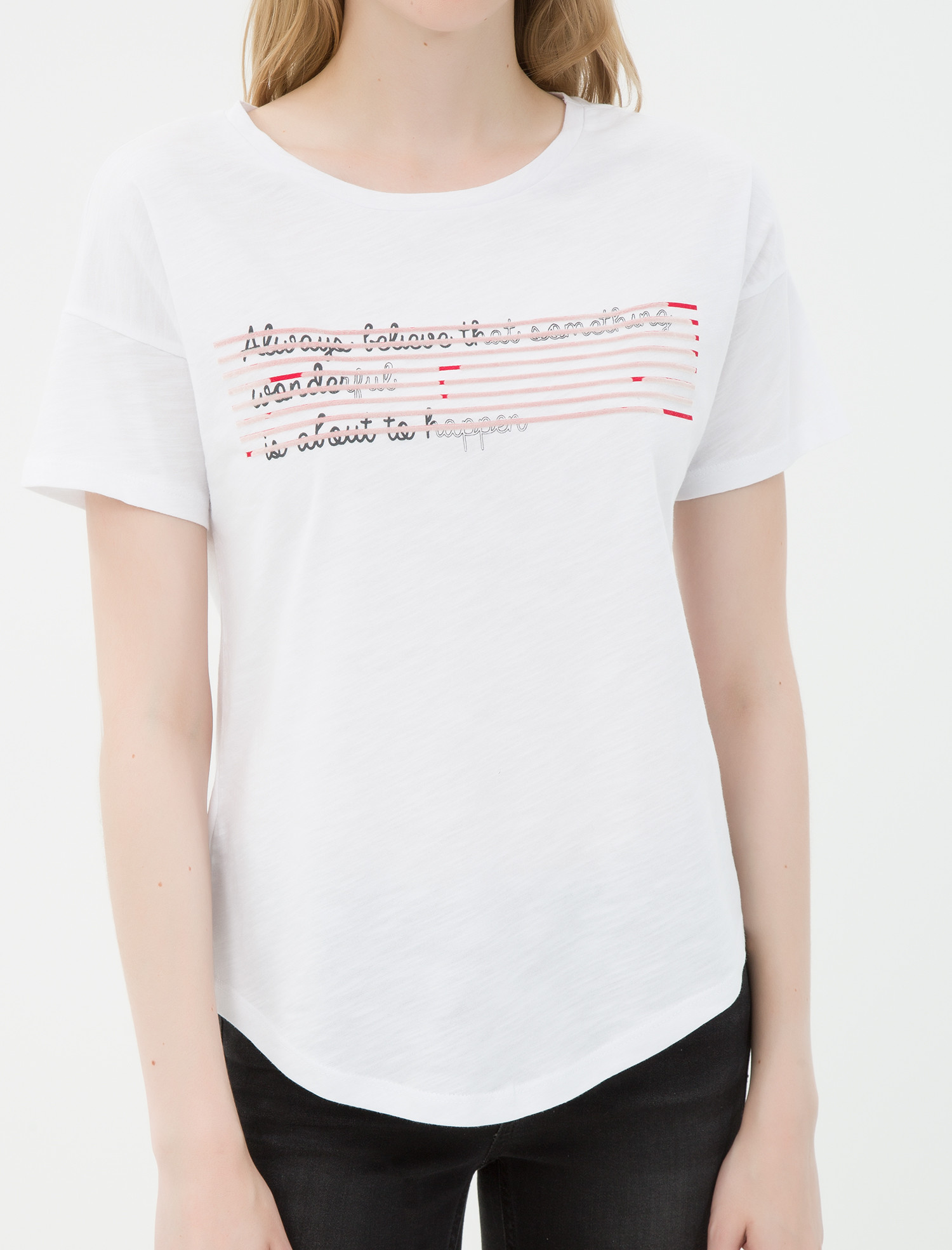 

Футболка Koton 7KAK13860QK XXL White