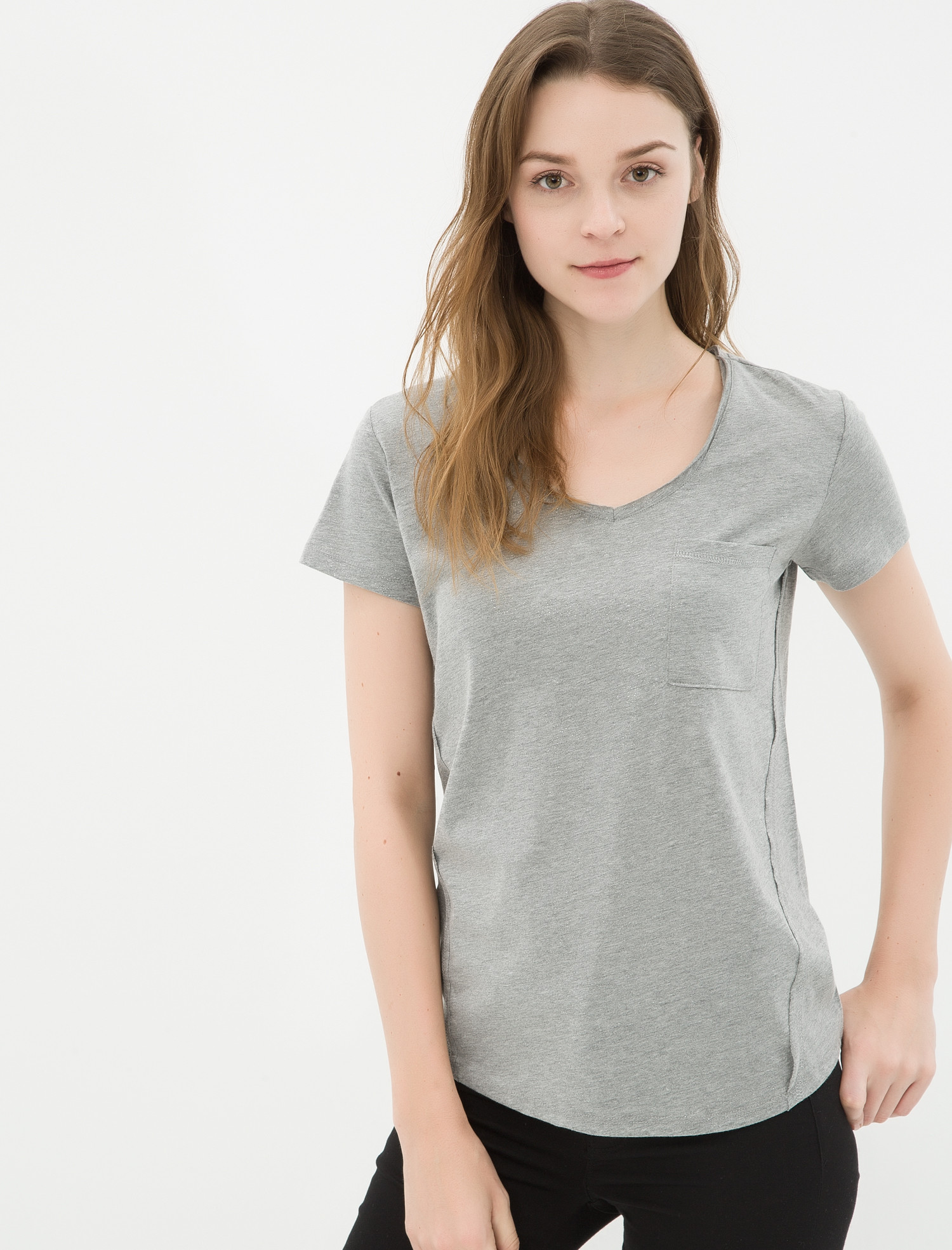 

Футболка Koton 7KAK18511OK  Grey, Футболка Koton 7KAK18511OK S Grey