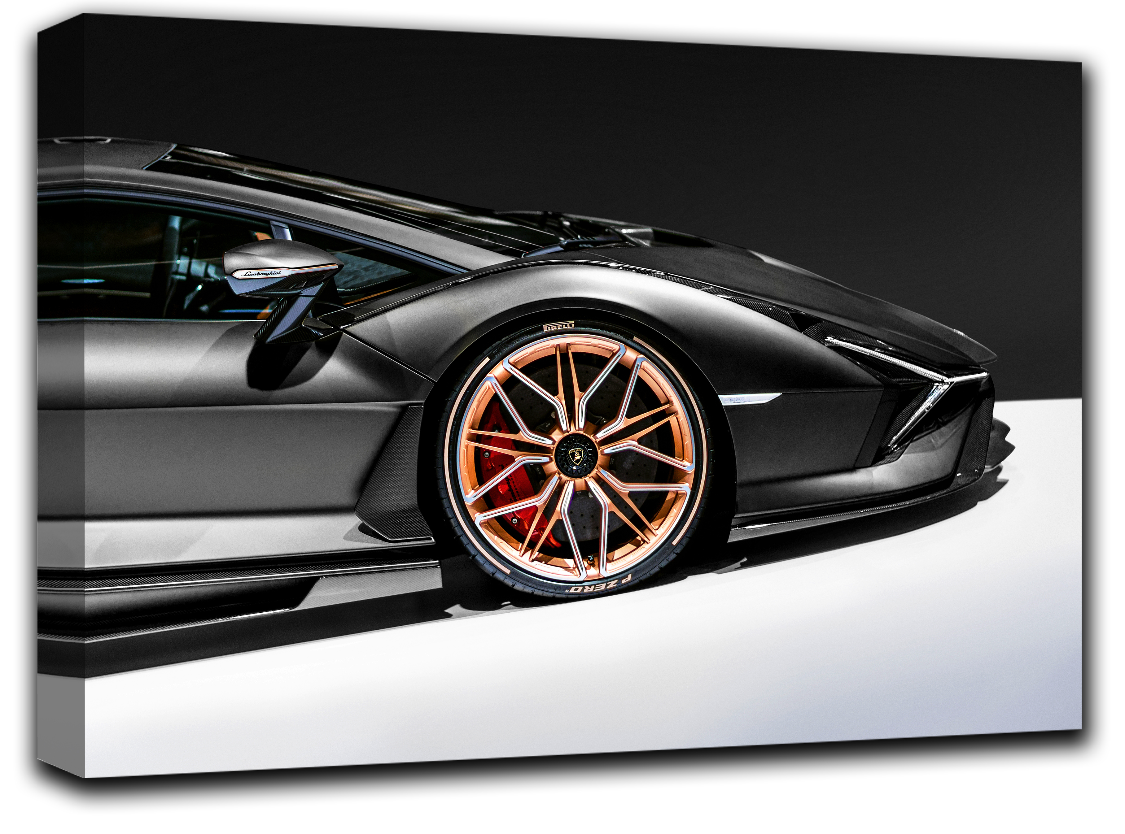 

картина на холсте Lamborghini Sian итальянский автомобиль Hotel Arizona HD 72 см x 127 см