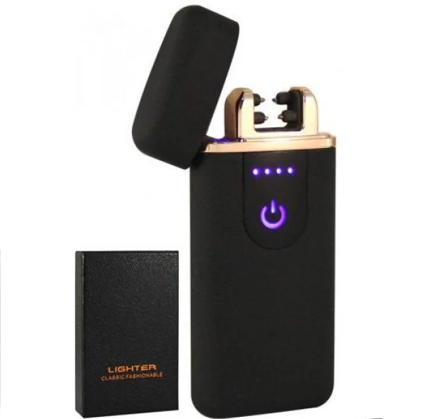 

Зажигалка USB дуговая электроимпульсная LVD ZA-751 Black