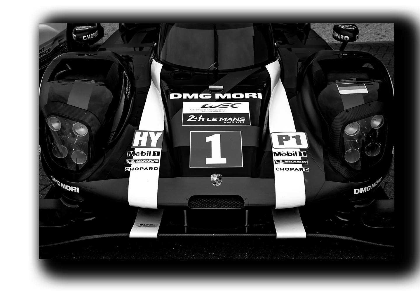 

картина на холсте Porsche 919 Hybrid спортивные гоночные авто суперкары Hotel Arizona HD 28 см x 41 см