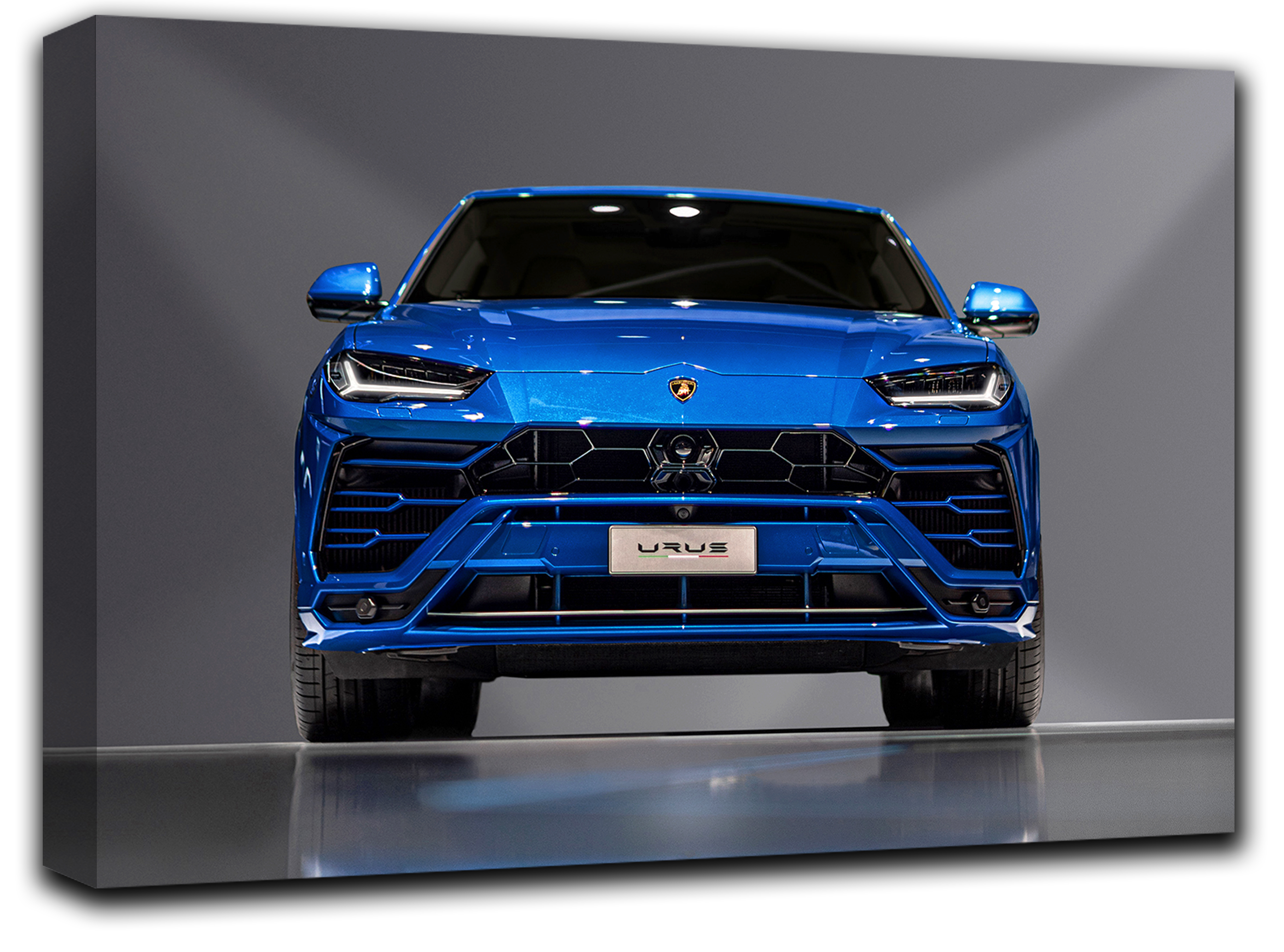 

картина на холсте Автомобиль Lamborghini Urus споривное авто Hotel Arizona HD 28 см x 41 см