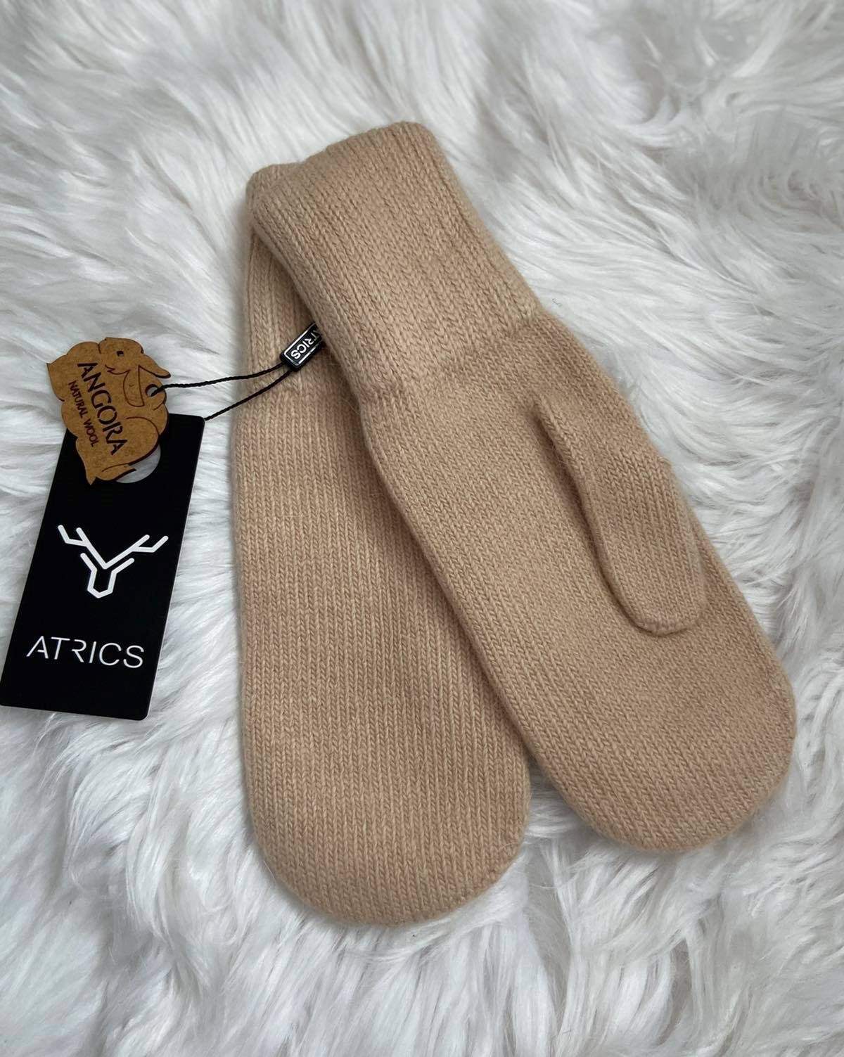 

Ангоровые варежки Atrics One Size Латте