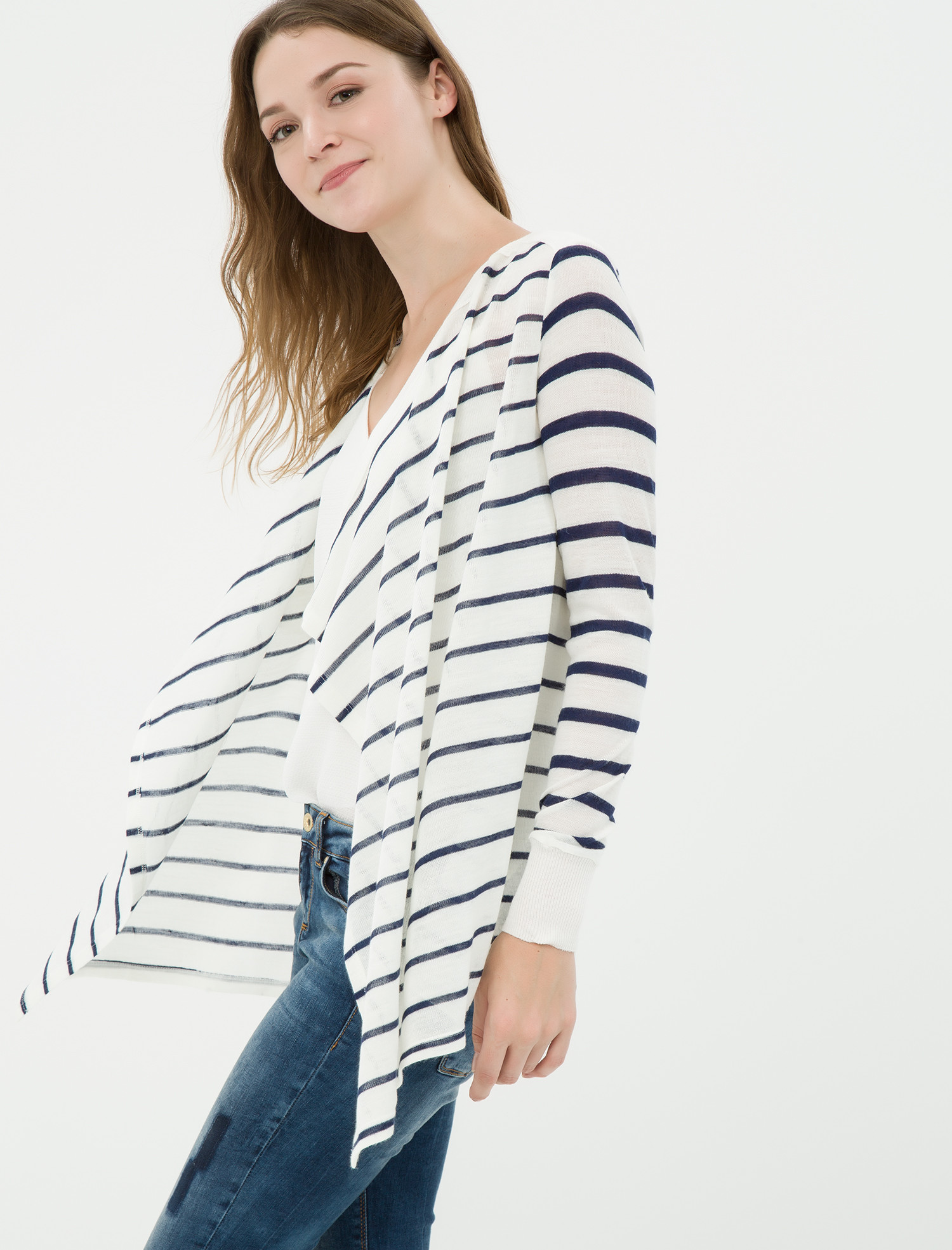 

Кардиган Koton 7KAK17904HK XL Marine Stripe