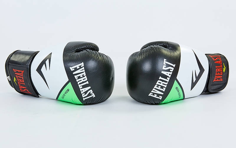 

Перчатки боксерские кожаные на липучке Everlast MA-6748-G (10 унции)