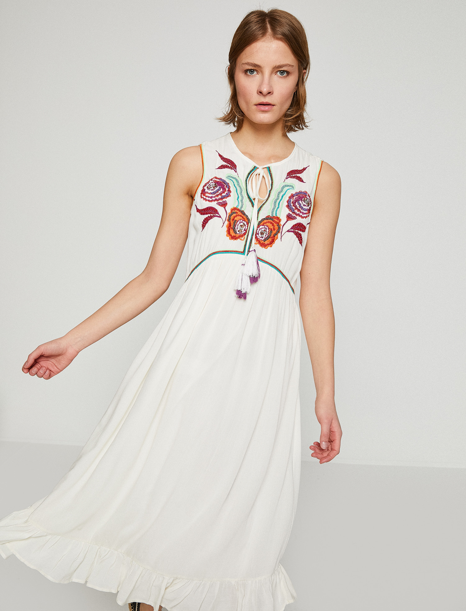 

Платье Koton 7YAK83472EW 36 Off White
