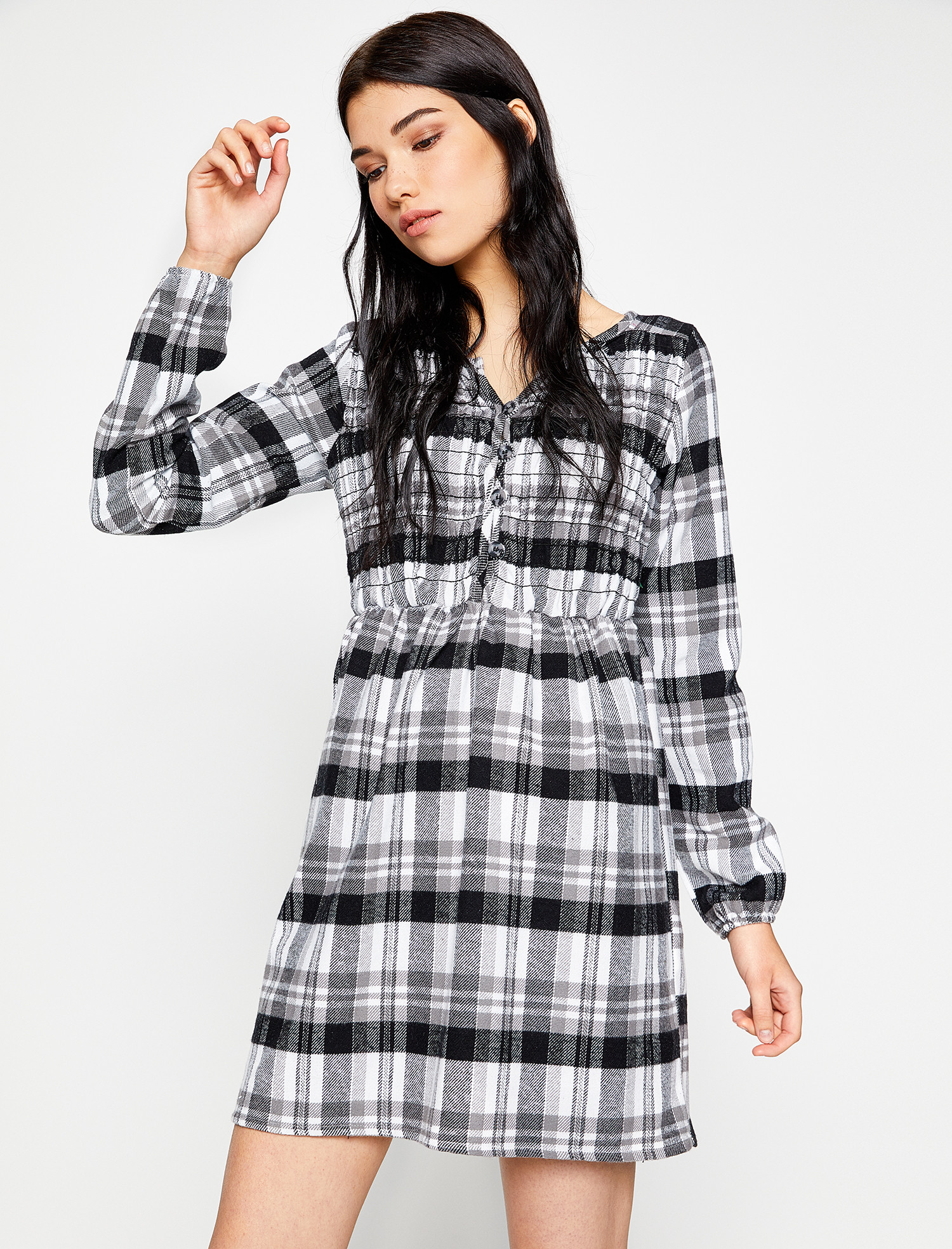 

Платье Koton 8KAL83247QW 36 Black Check
