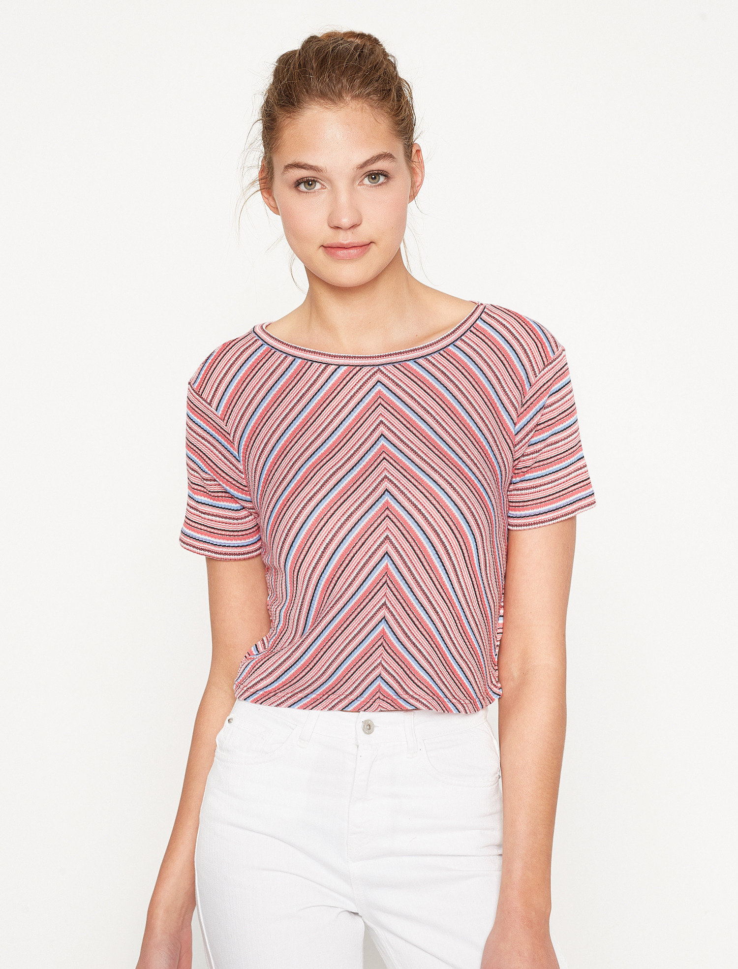 

Футболка Koton 7YAL11498OK S Rose Stripe