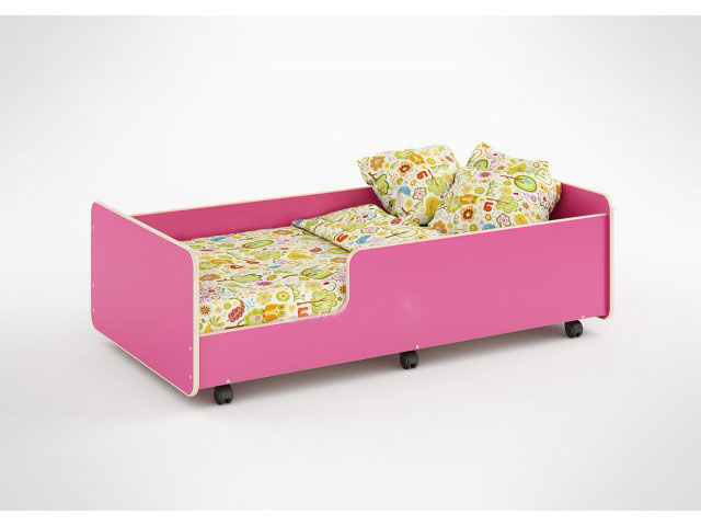 

Выдвижная Детская кровать KidsBunkBed розовый цвет 1642x882x500 мм
