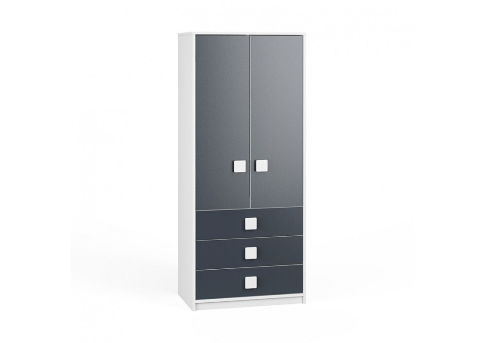 

Шкаф KidsBunkBed Ш-22 белый графит 708 x 446 x 1656 мм
